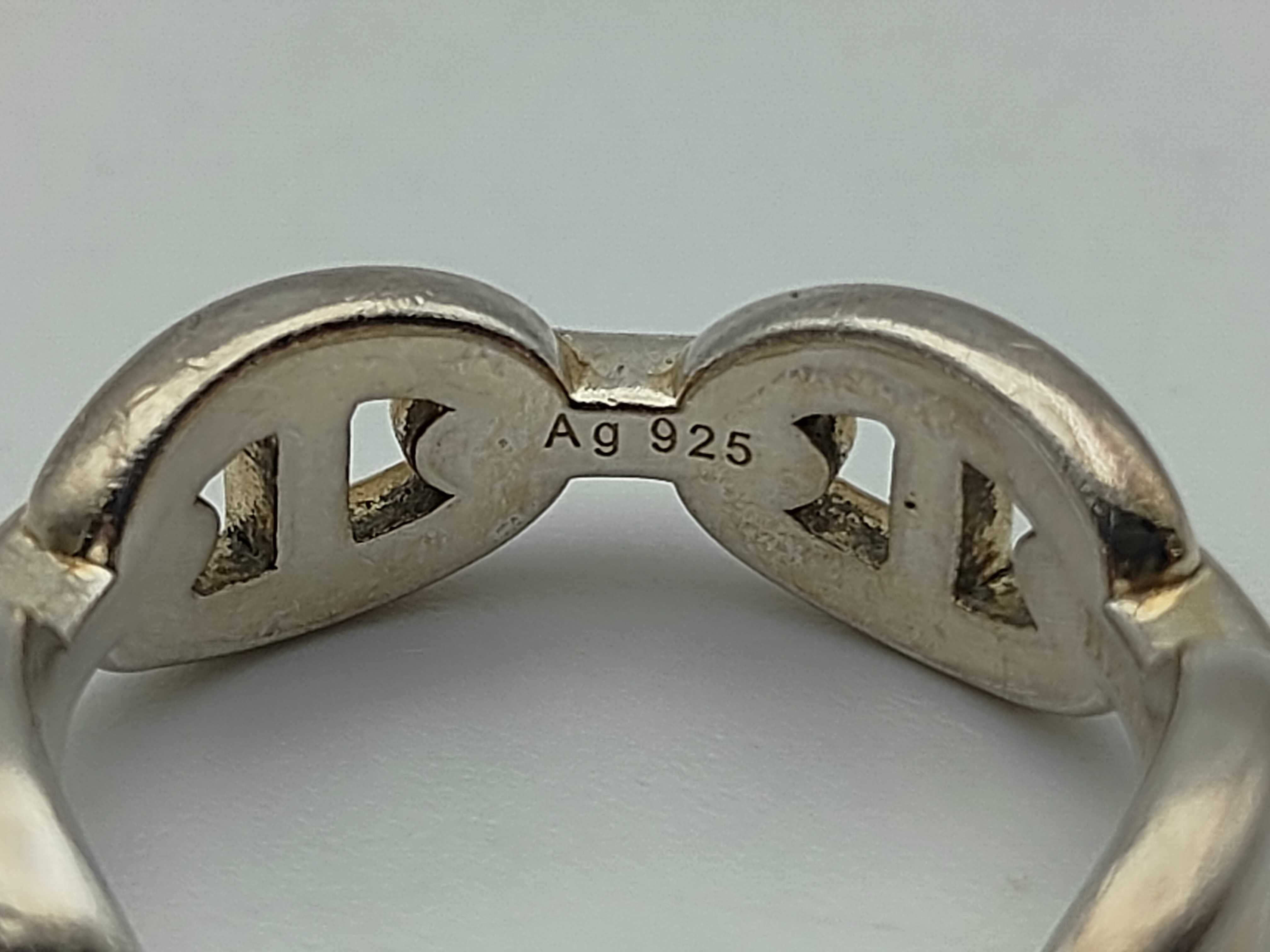 Chaine d'Ancre Enchainée Ring, Ag925, #57, 6.4g. — view 5