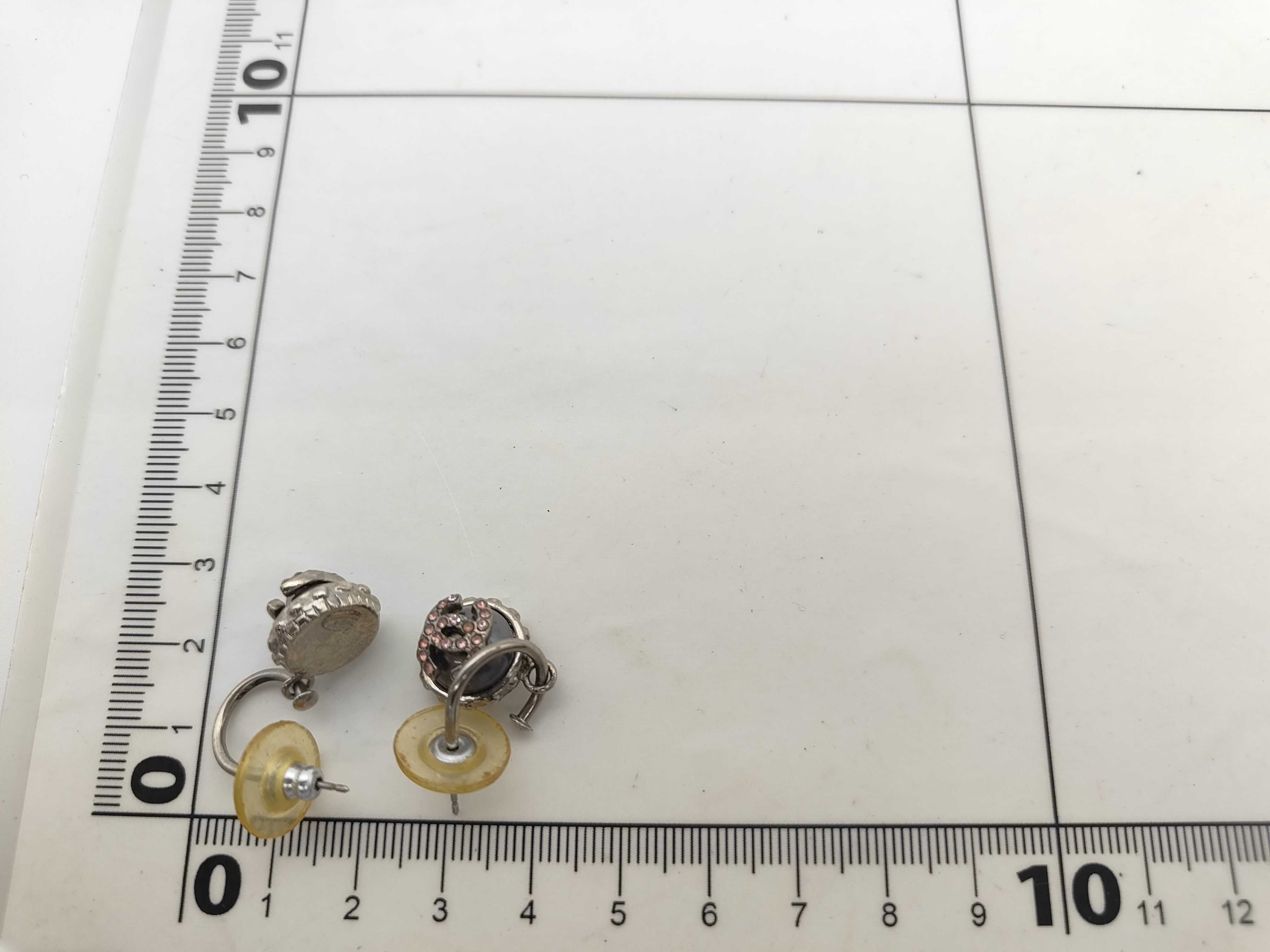 02C Earrings, Coco Mark, Rhinestone Earrings — view 2