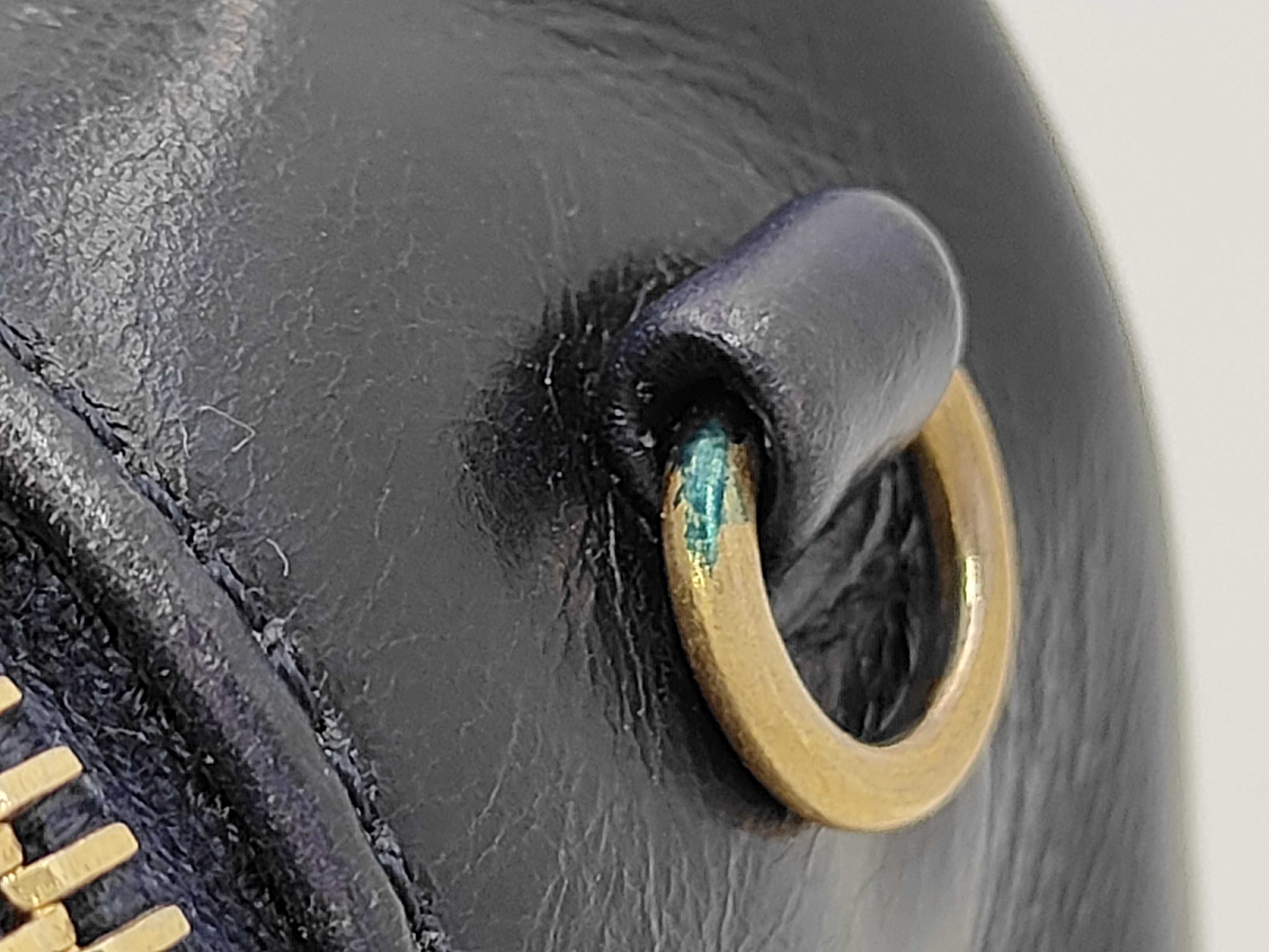2-way Boston Navy Handbag, serial number 24 series — view 11