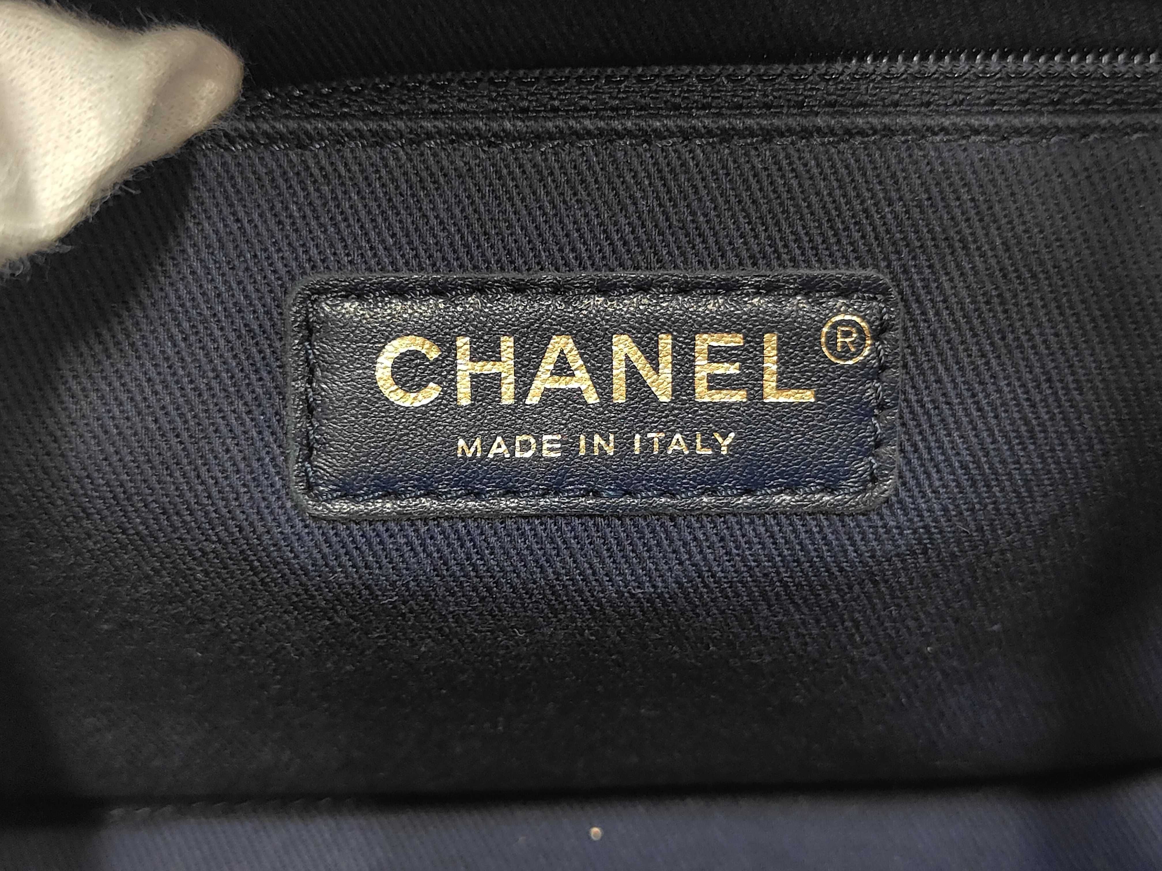 2-way Boston Navy Handbag, serial number 24 series — view 9