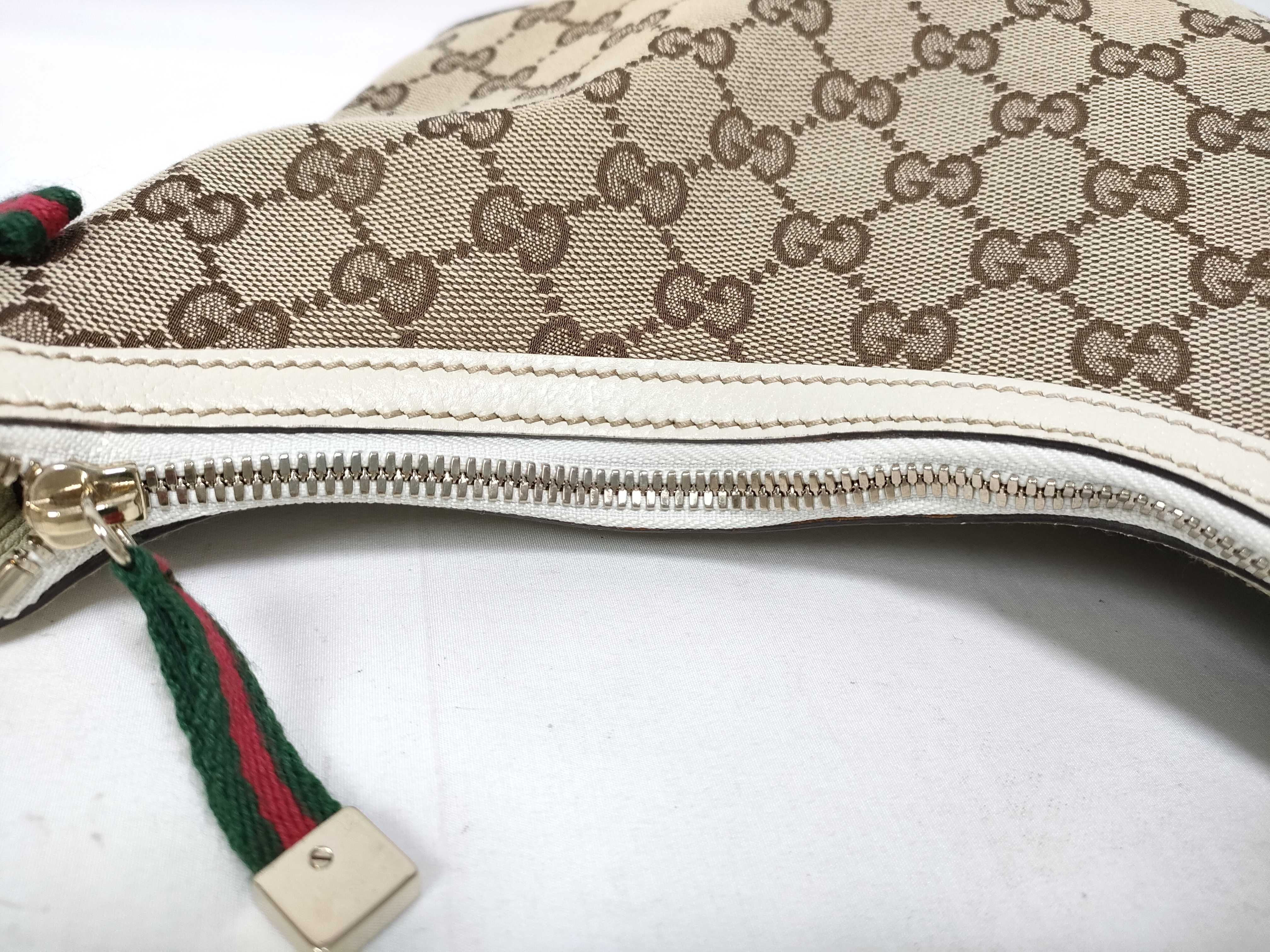 GG Canvas Ivory Sherry Line 162895 One-Shoulder Bag — view 11