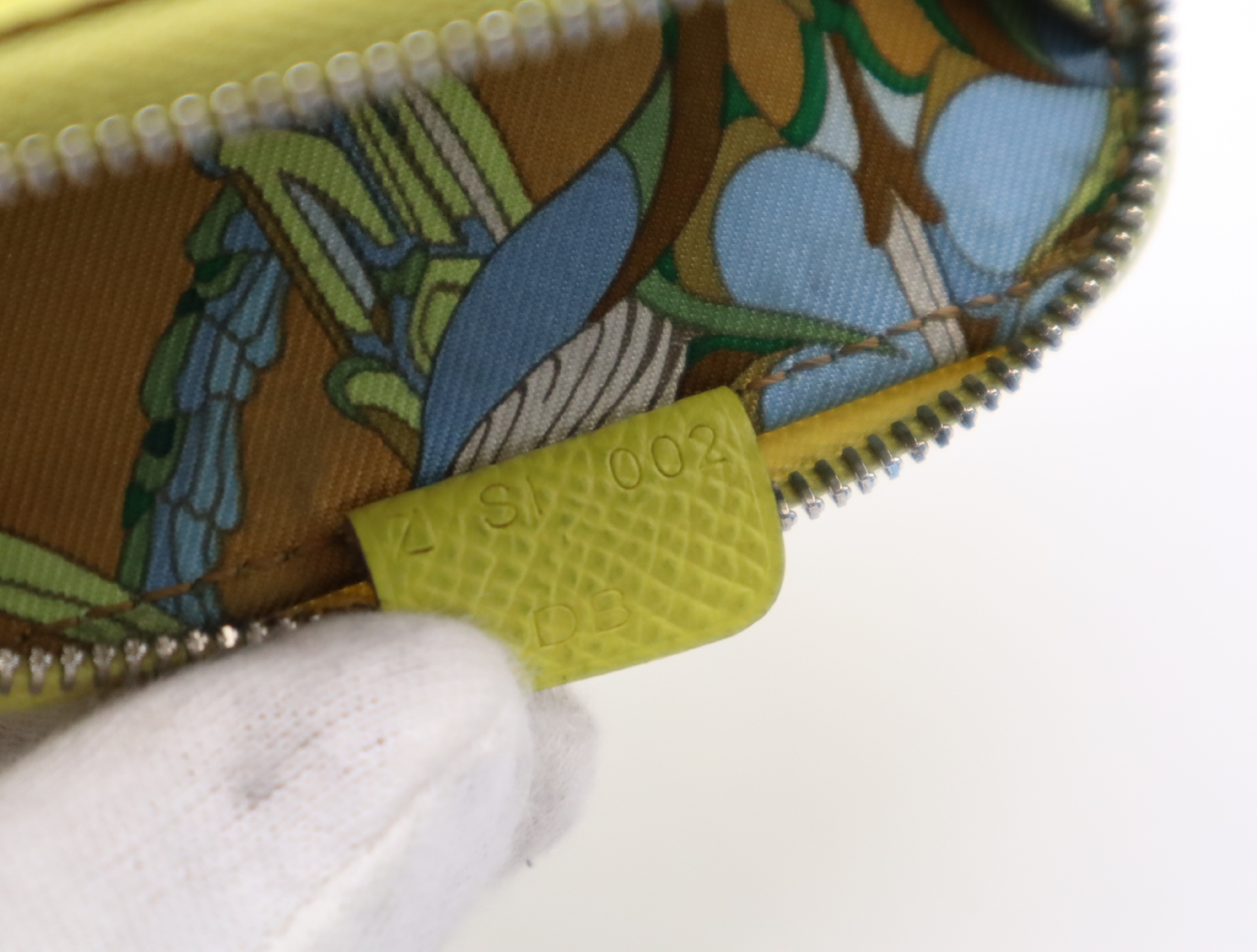 Leather Azap Silk In Portemonnaie Lime Yellow Z Stamp 2021 Coin Case — view 11