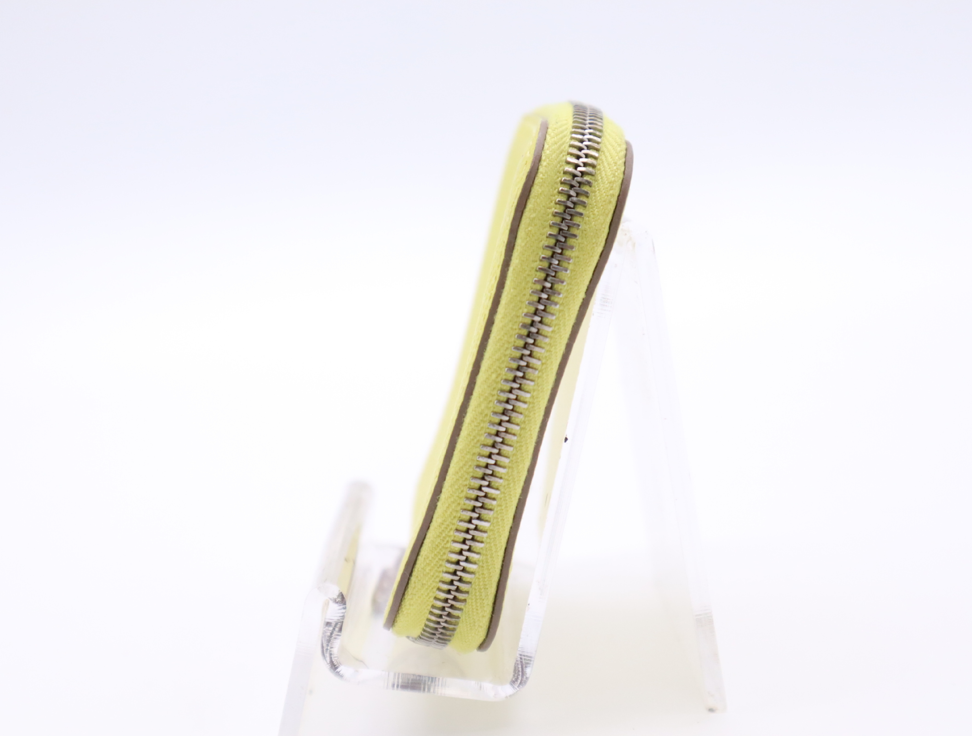 Leather Azap Silk In Portemonnaie Lime Yellow Z Stamp 2021 Coin Case — view 3
