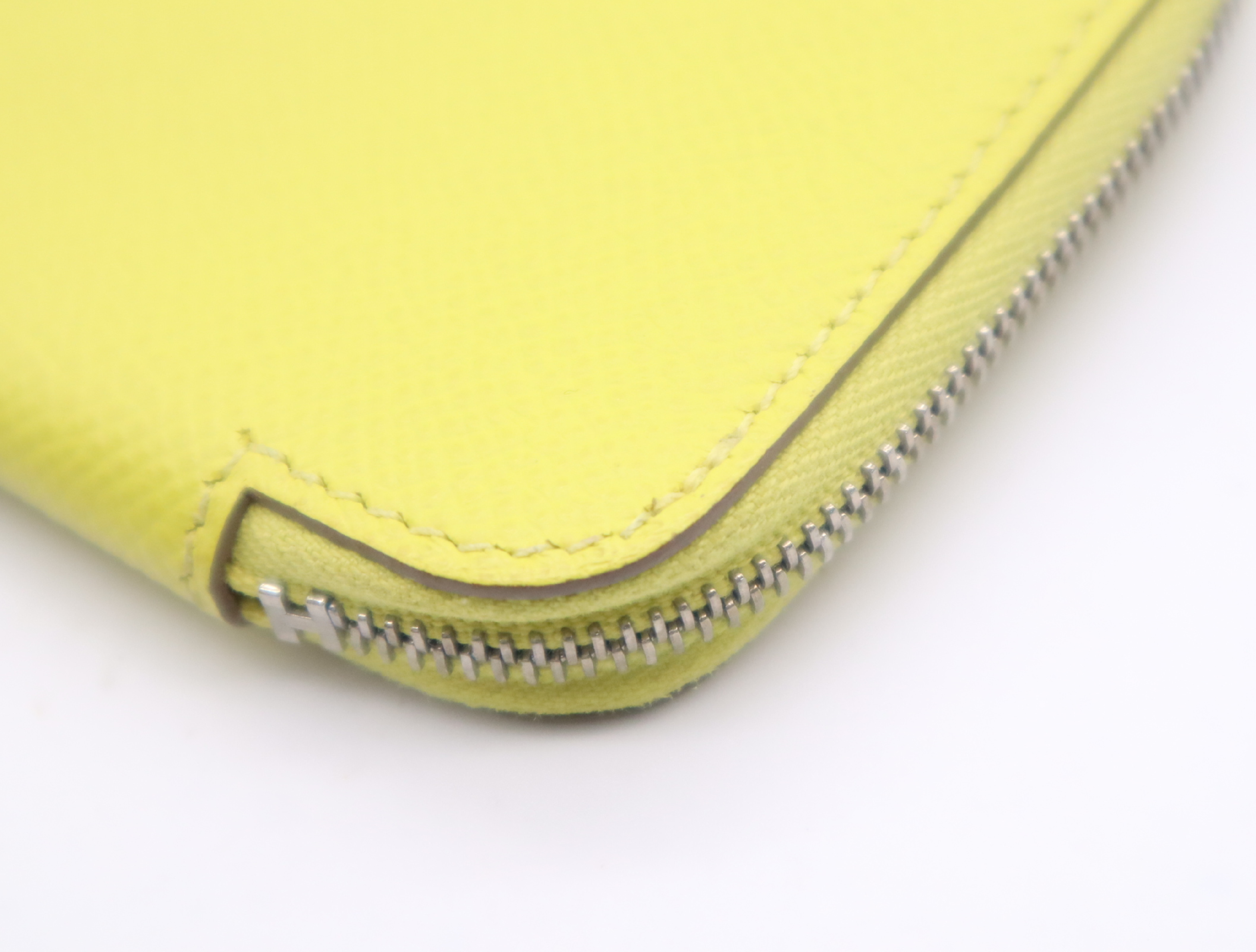 Leather Azap Silk In Portemonnaie Lime Yellow Z Stamp 2021 Coin Case — view 7