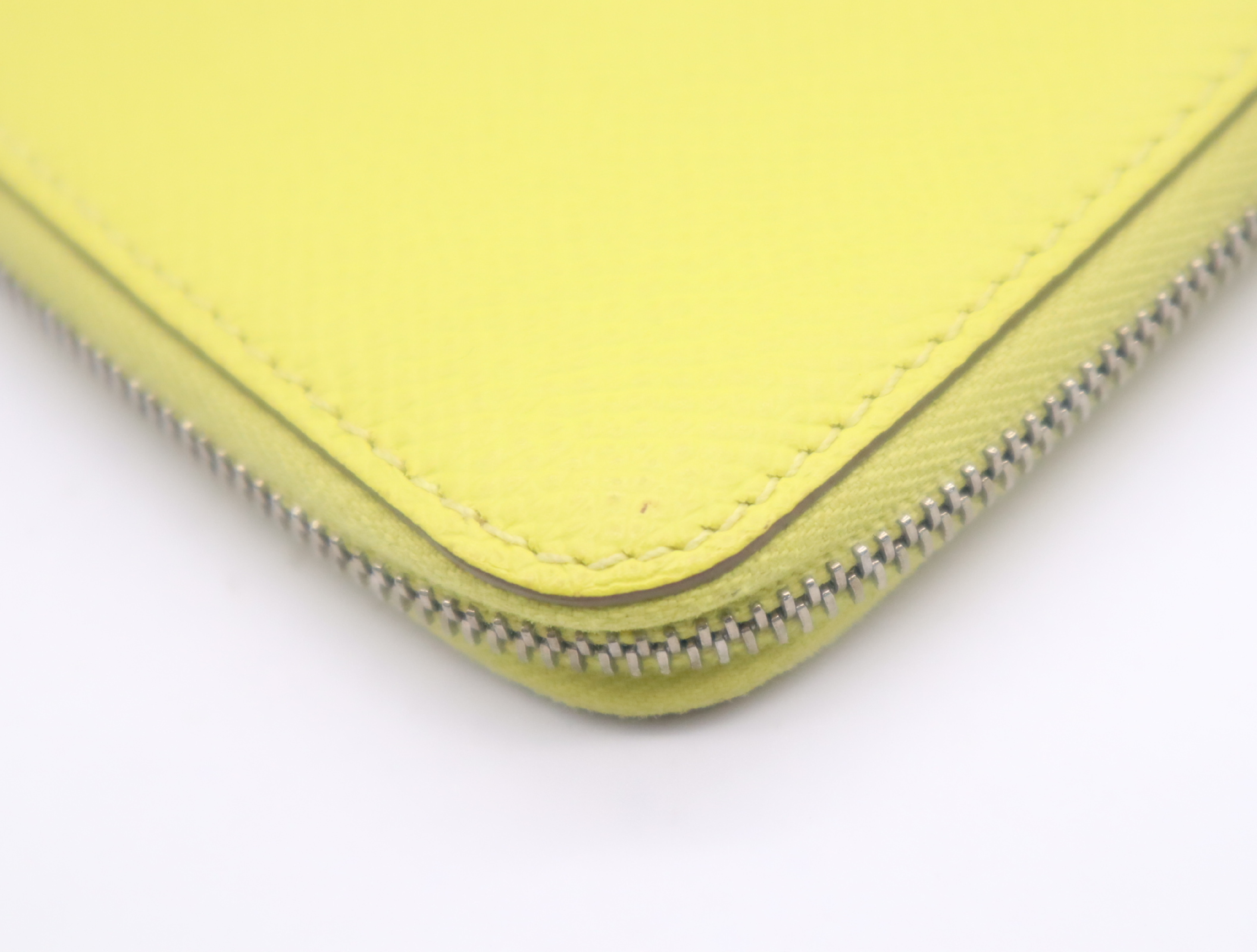 Leather Azap Silk In Portemonnaie Lime Yellow Z Stamp 2021 Coin Case — view 8