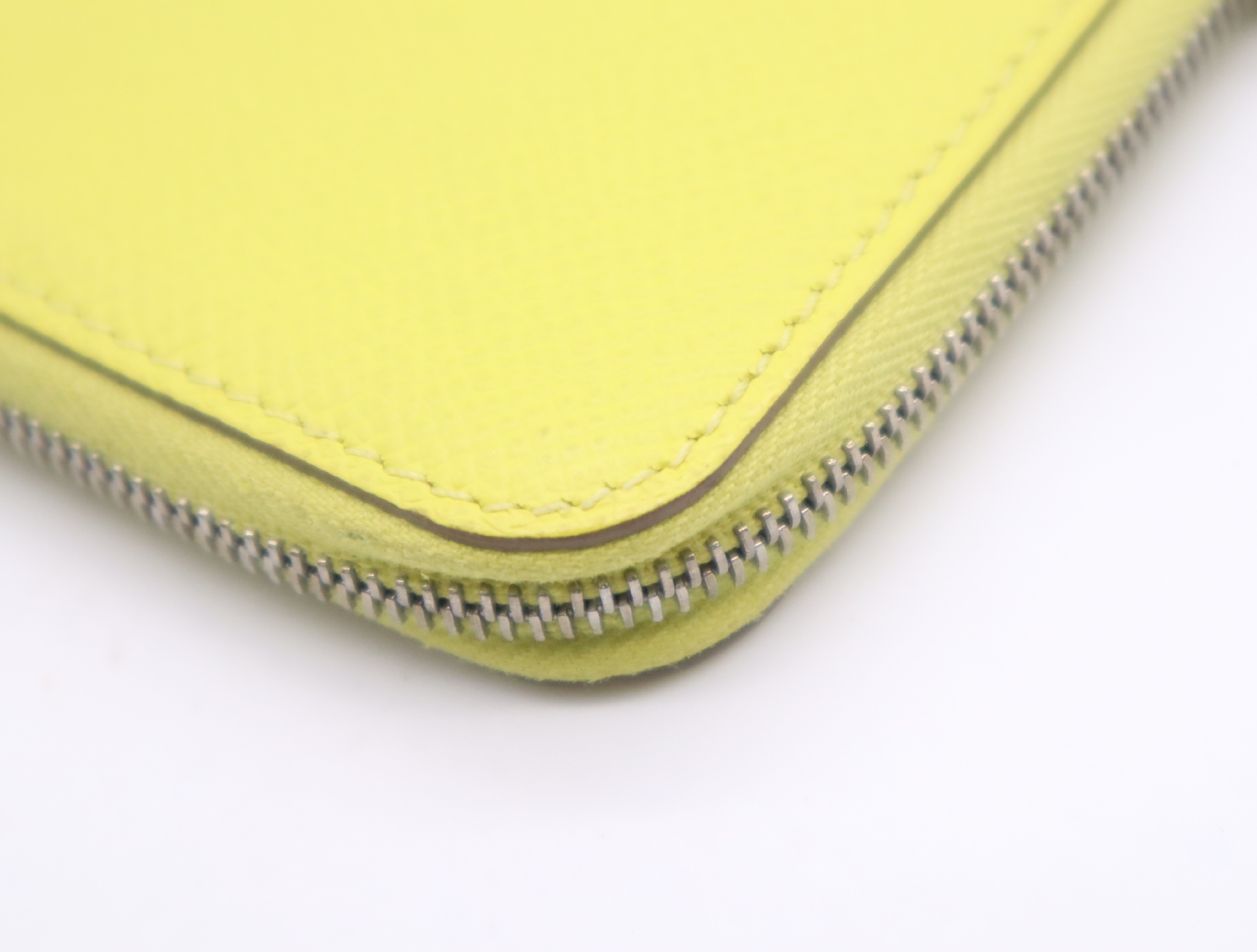 Leather Azap Silk In Portemonnaie Lime Yellow Z Stamp 2021 Coin Case — view 9