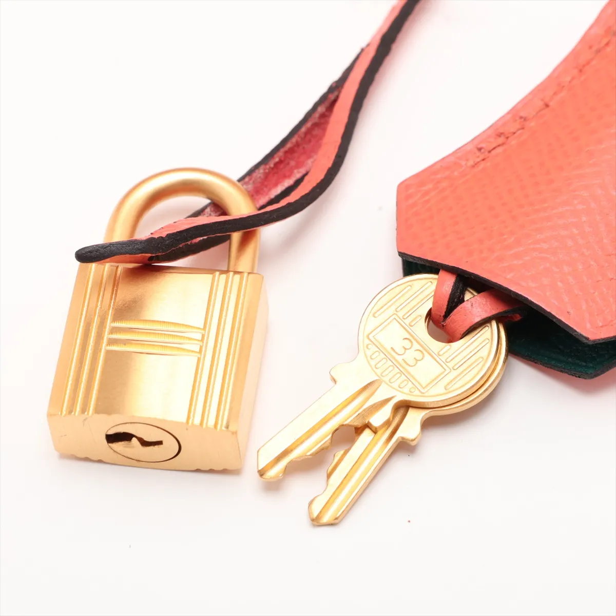 [Individually packaged] Hermes Birkin 30 Letournée Veau Epsom Flamingo x Malachite Gold Hardware R: 2014 Personal Order — view 11