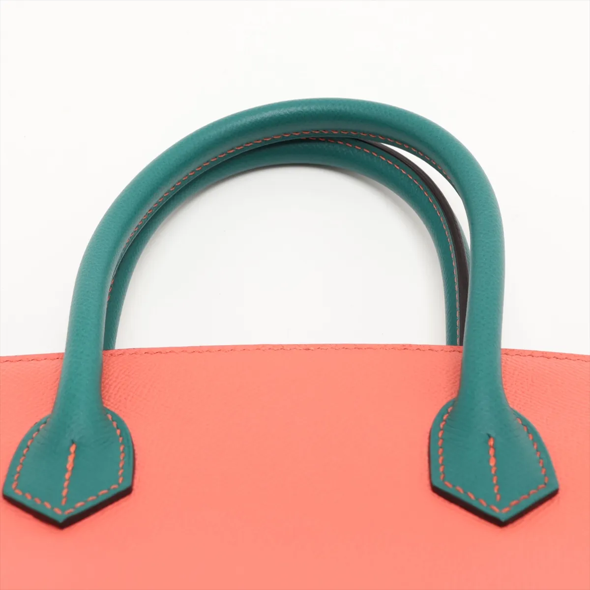 [Individually packaged] Hermes Birkin 30 Letournée Veau Epsom Flamingo x Malachite Gold Hardware R: 2014 Personal Order — view 6
