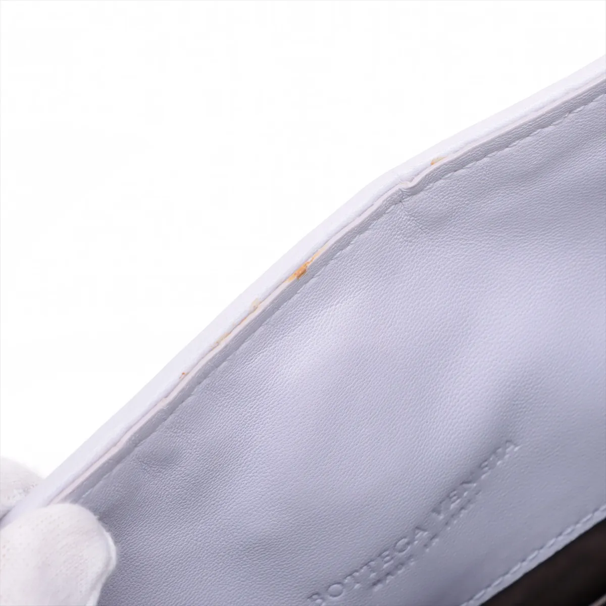 Intrecciato Leather Shoulder Bag Purple — view 11