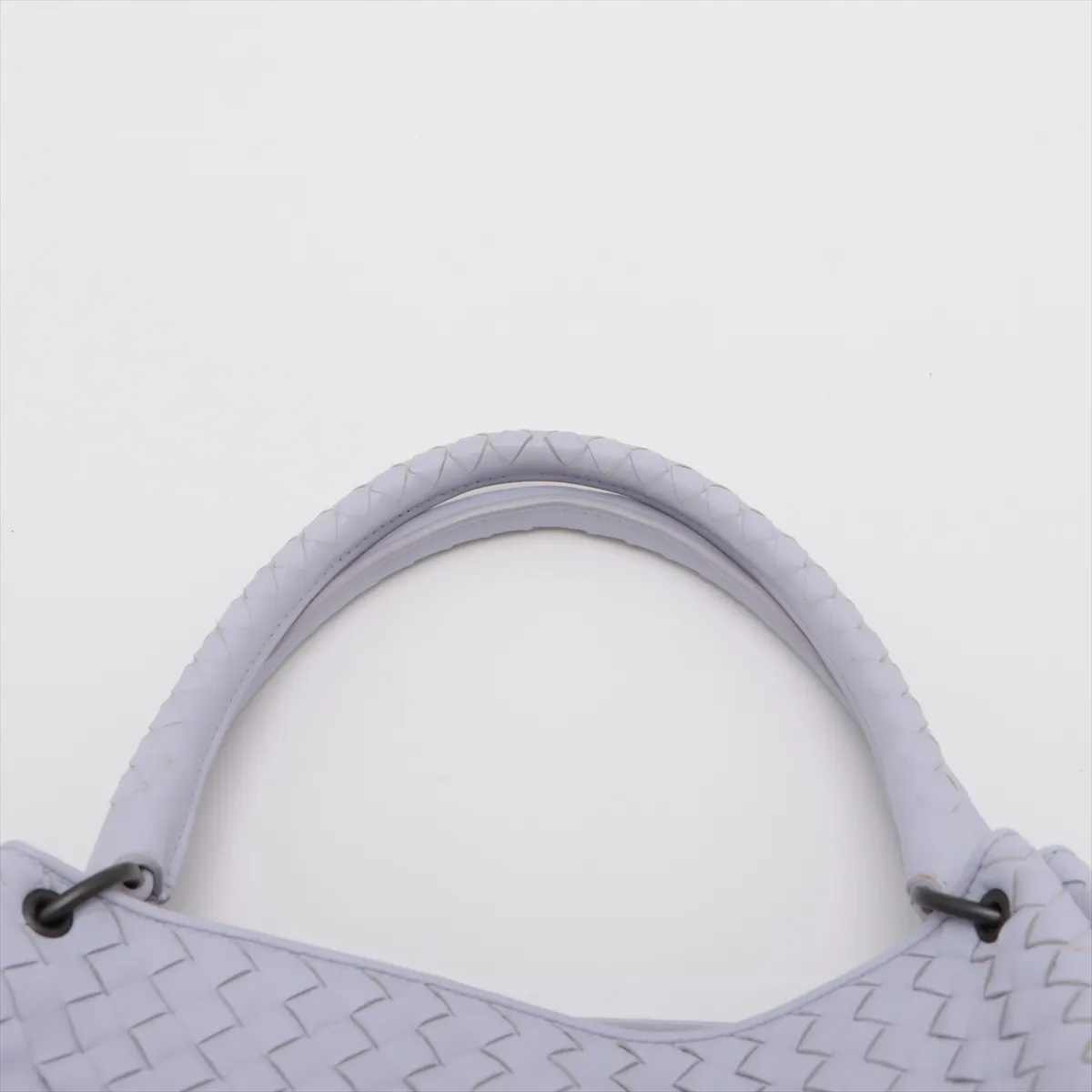 Intrecciato Leather Shoulder Bag Purple — view 6