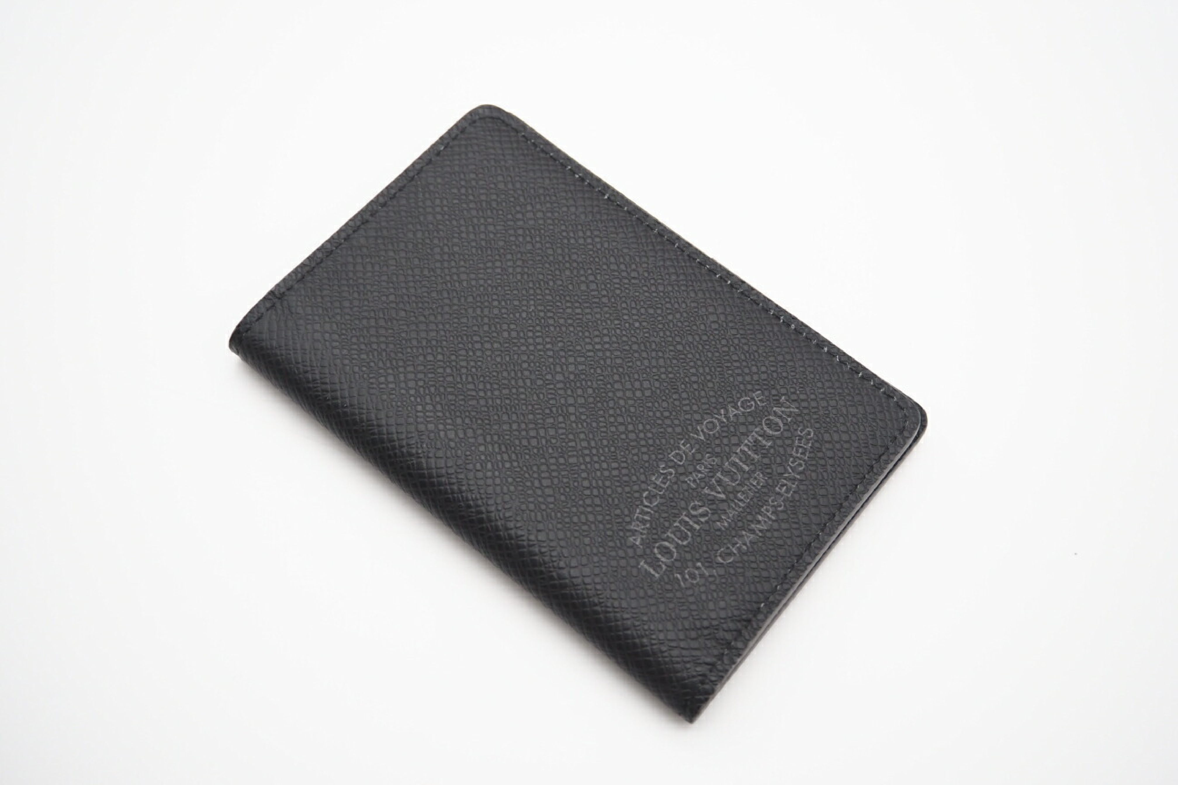 Taiga Organizer de Poche Black/Gray (with dust bag and box) Card Case — view 2