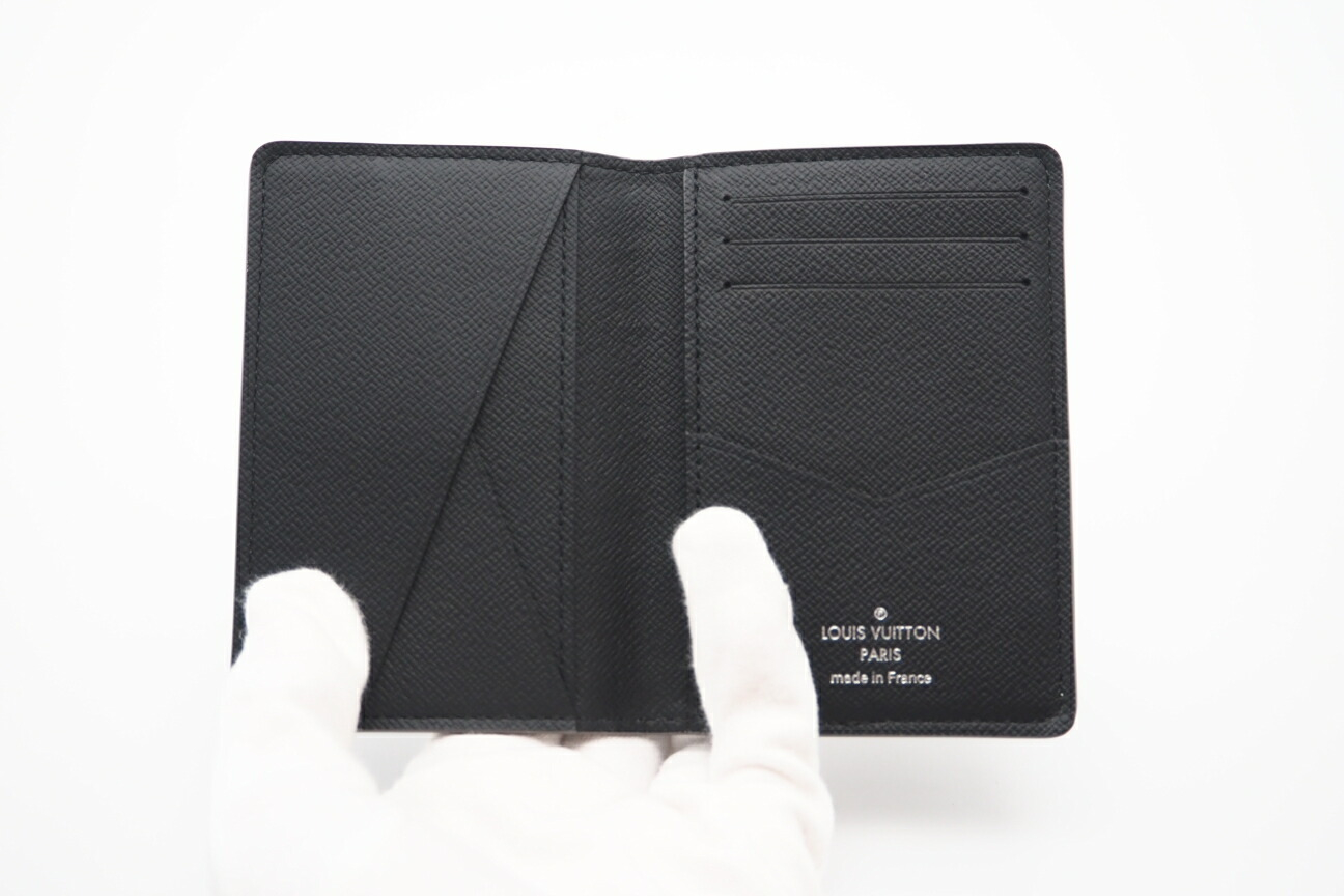 Taiga Organizer de Poche Black/Gray (with dust bag and box) Card Case — view 8
