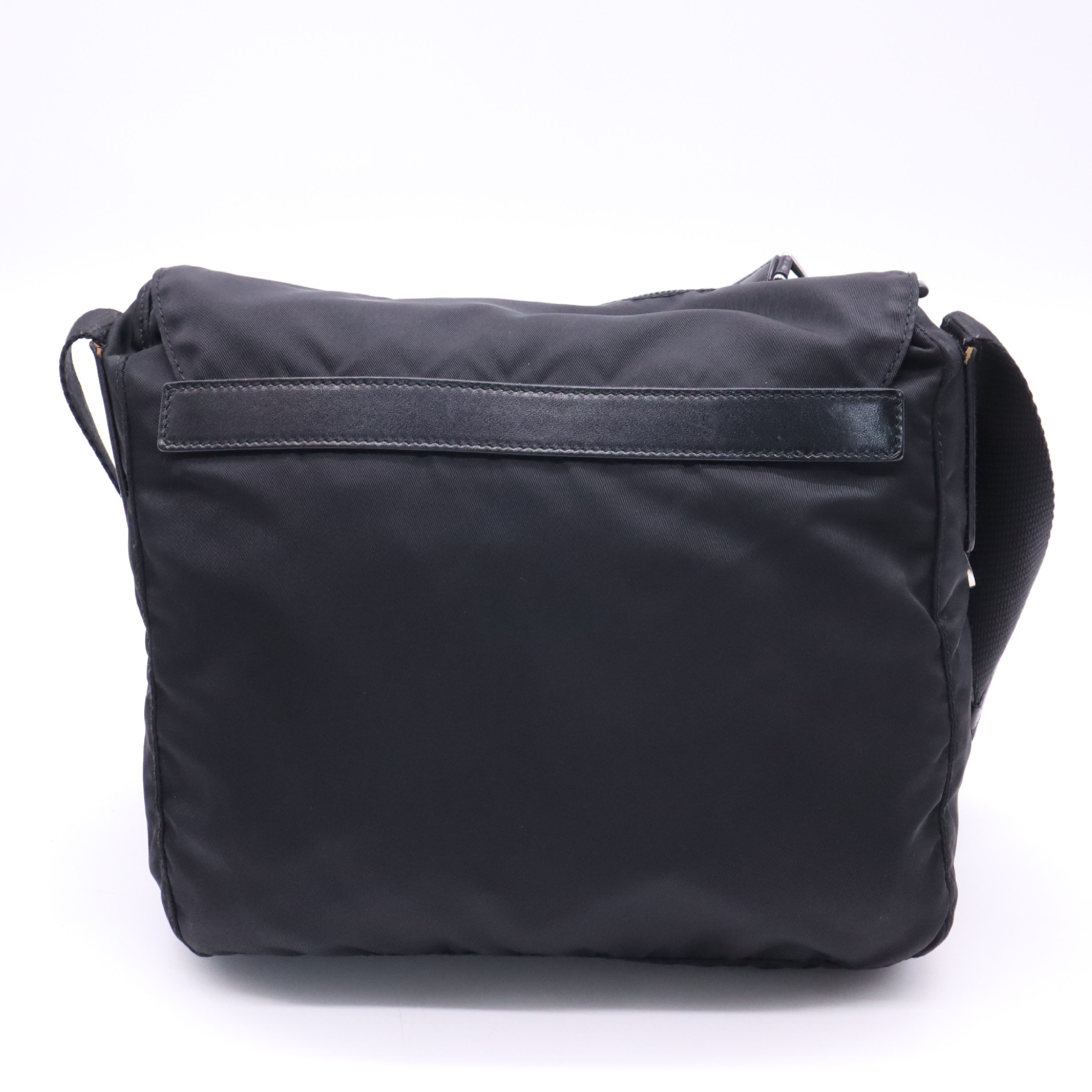 BT8994 Nylon Shoulder Bag, Black Shoulder Bag — view 2