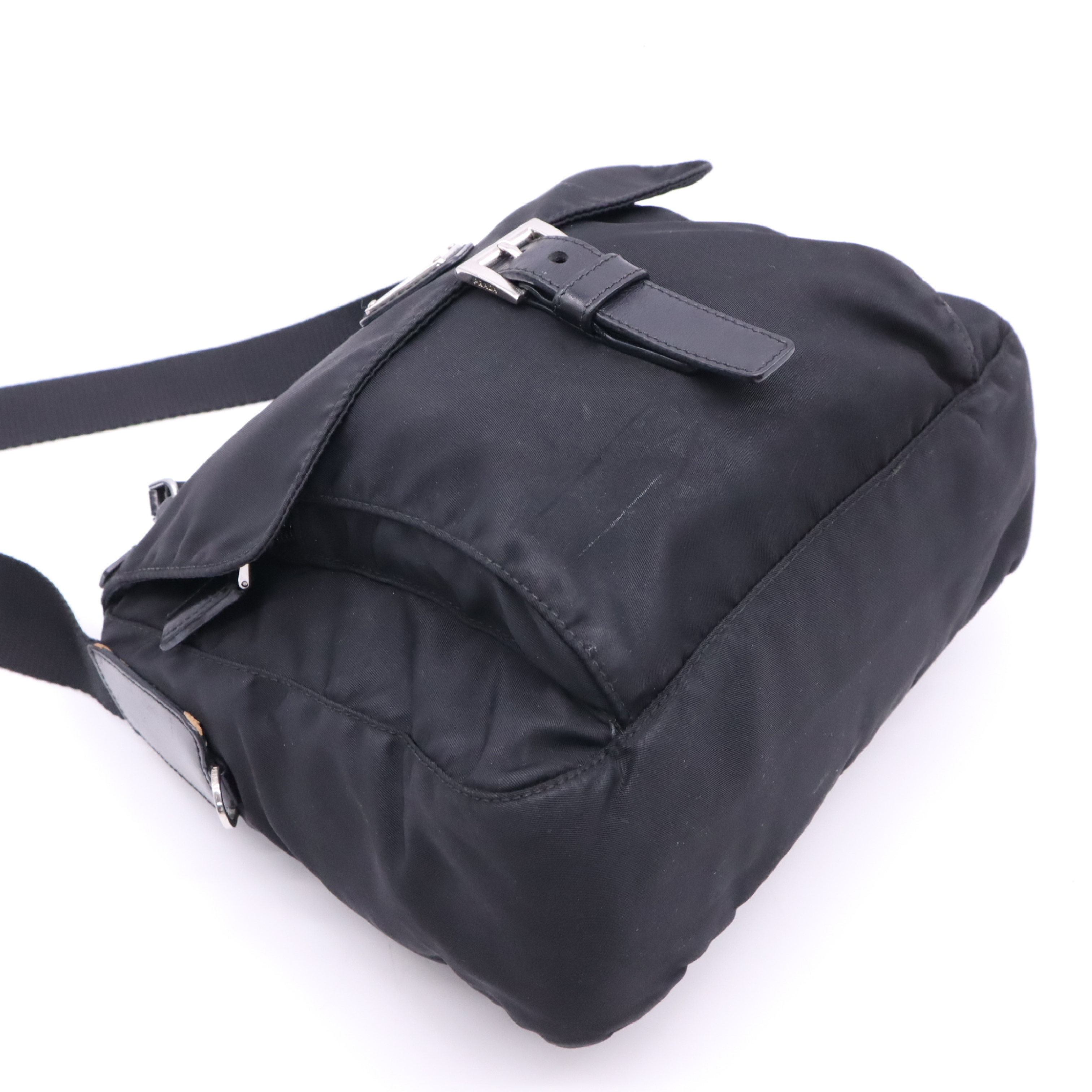 BT8994 Nylon Shoulder Bag, Black Shoulder Bag — view 3