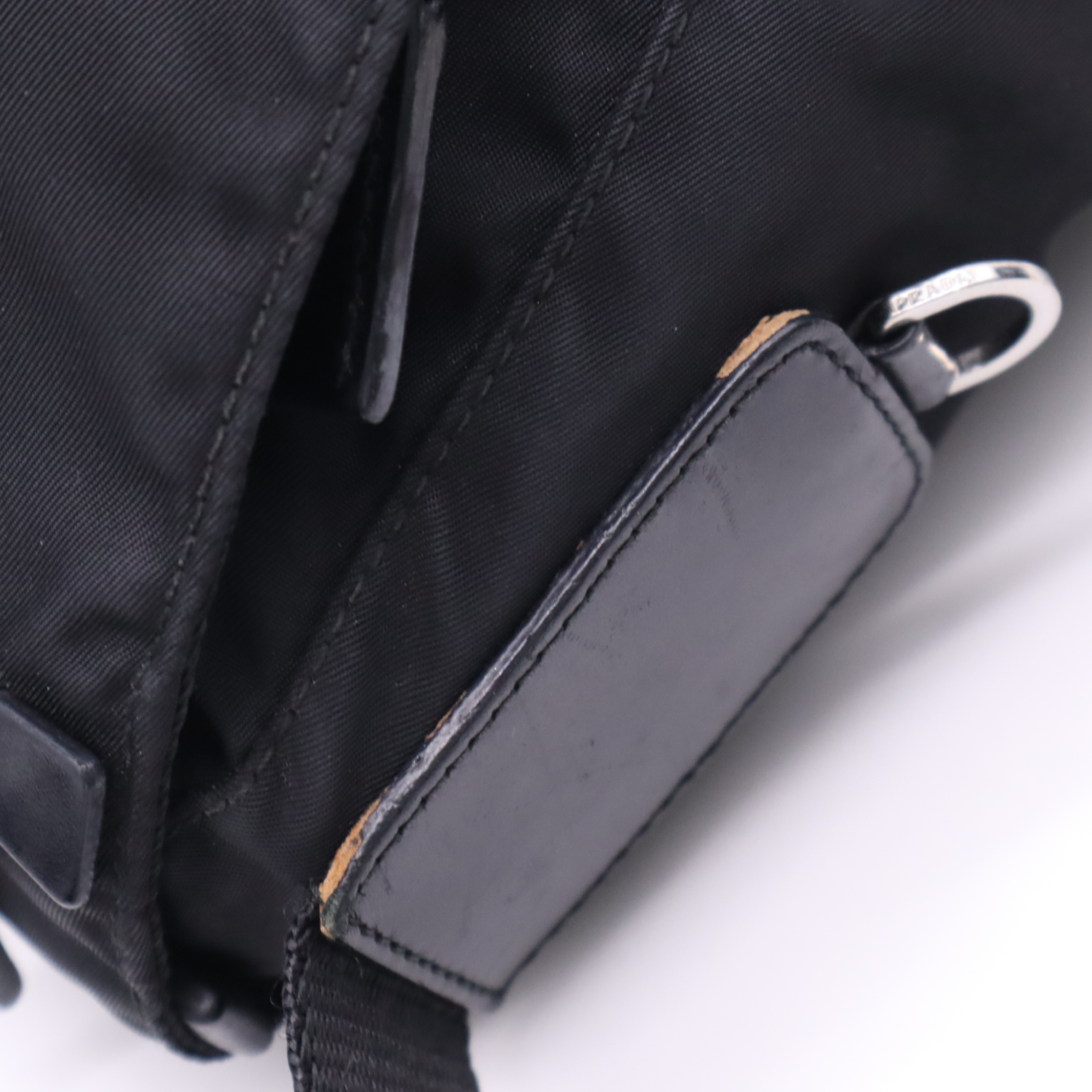 BT8994 Nylon Shoulder Bag, Black Shoulder Bag — view 8