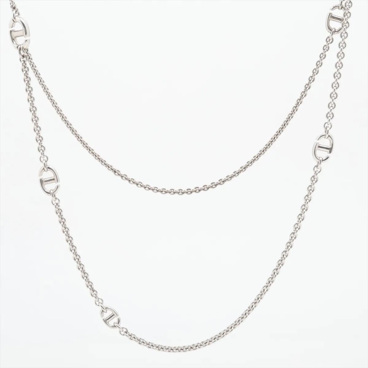CD logo necklace, GP silver, with — view 2