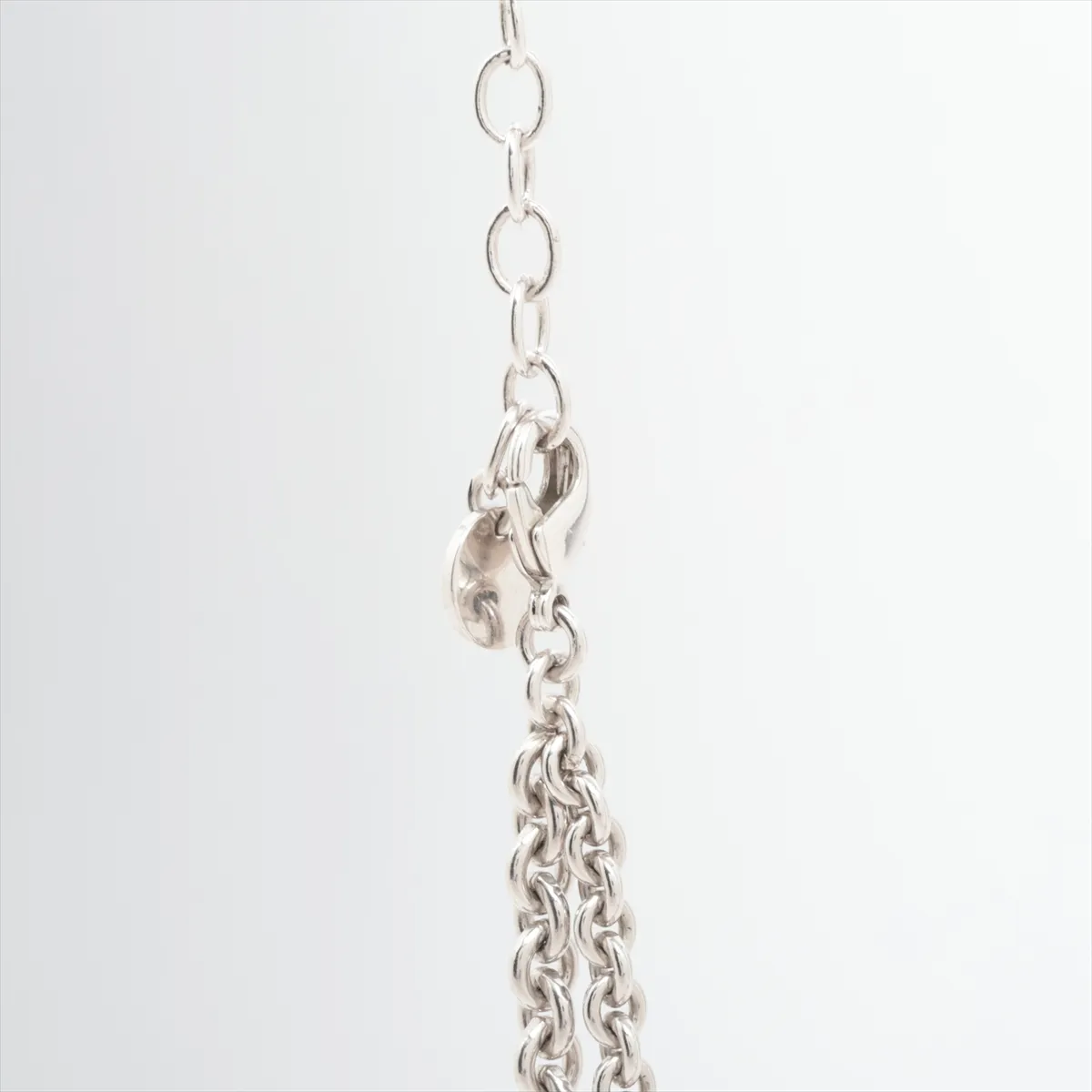 CD logo necklace, GP silver, with — view 3