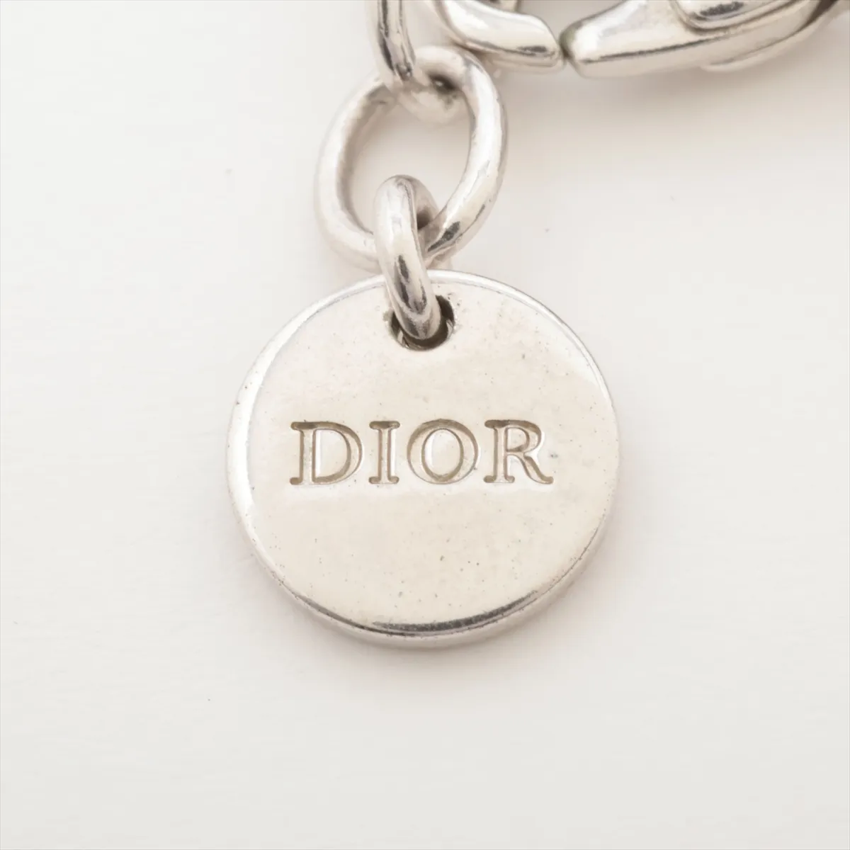 CD logo necklace, GP silver, with — view 4