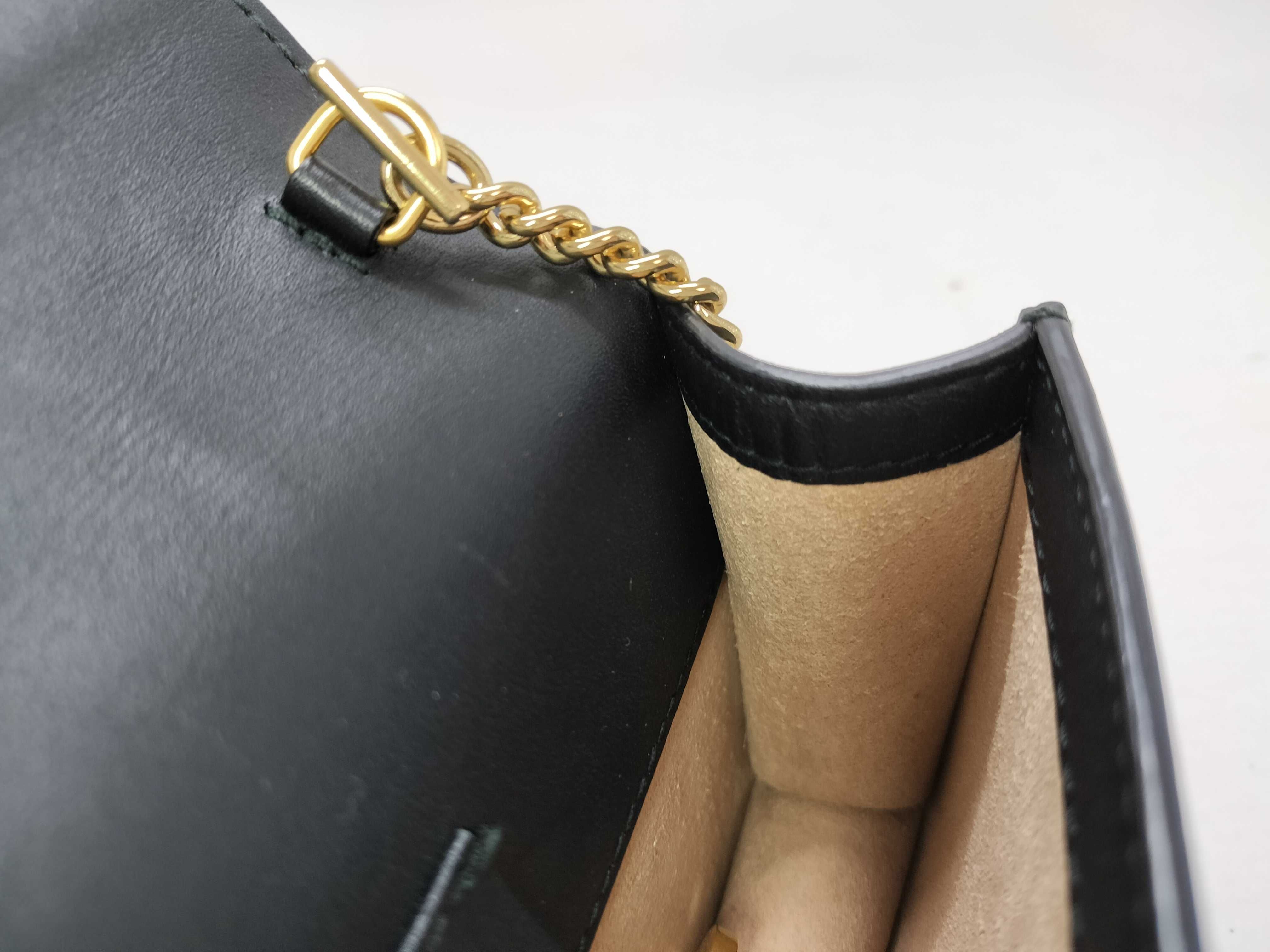SG- Sylvie Leather Chain Shoulder Bag Black 494646 Shoulder Bag — view 11
