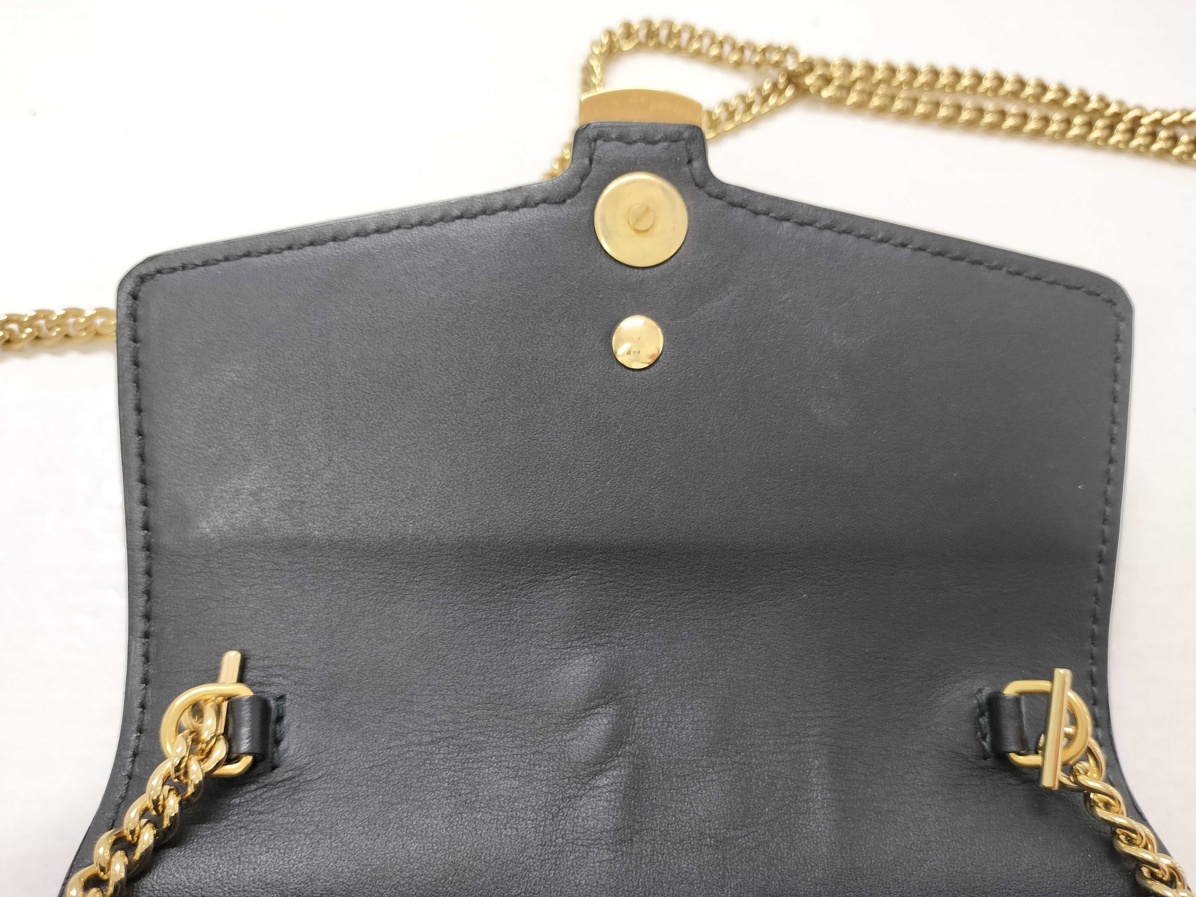 SG- Sylvie Leather Chain Shoulder Bag Black 494646 Shoulder Bag — view 12