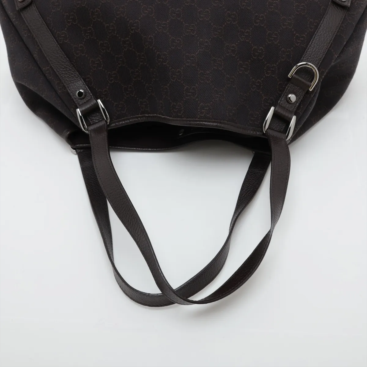 GG Denim 293578 Denim x Leather Tote Bag Brown Outlet — view 5