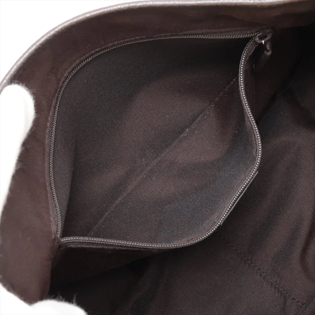 GG Denim 293578 Denim x Leather Tote Bag Brown Outlet — view 8