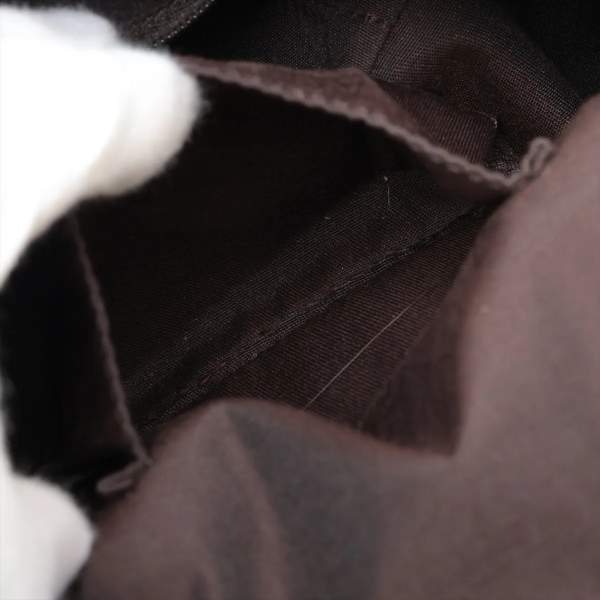 GG Denim 293578 Denim x Leather Tote Bag Brown Outlet — view 9