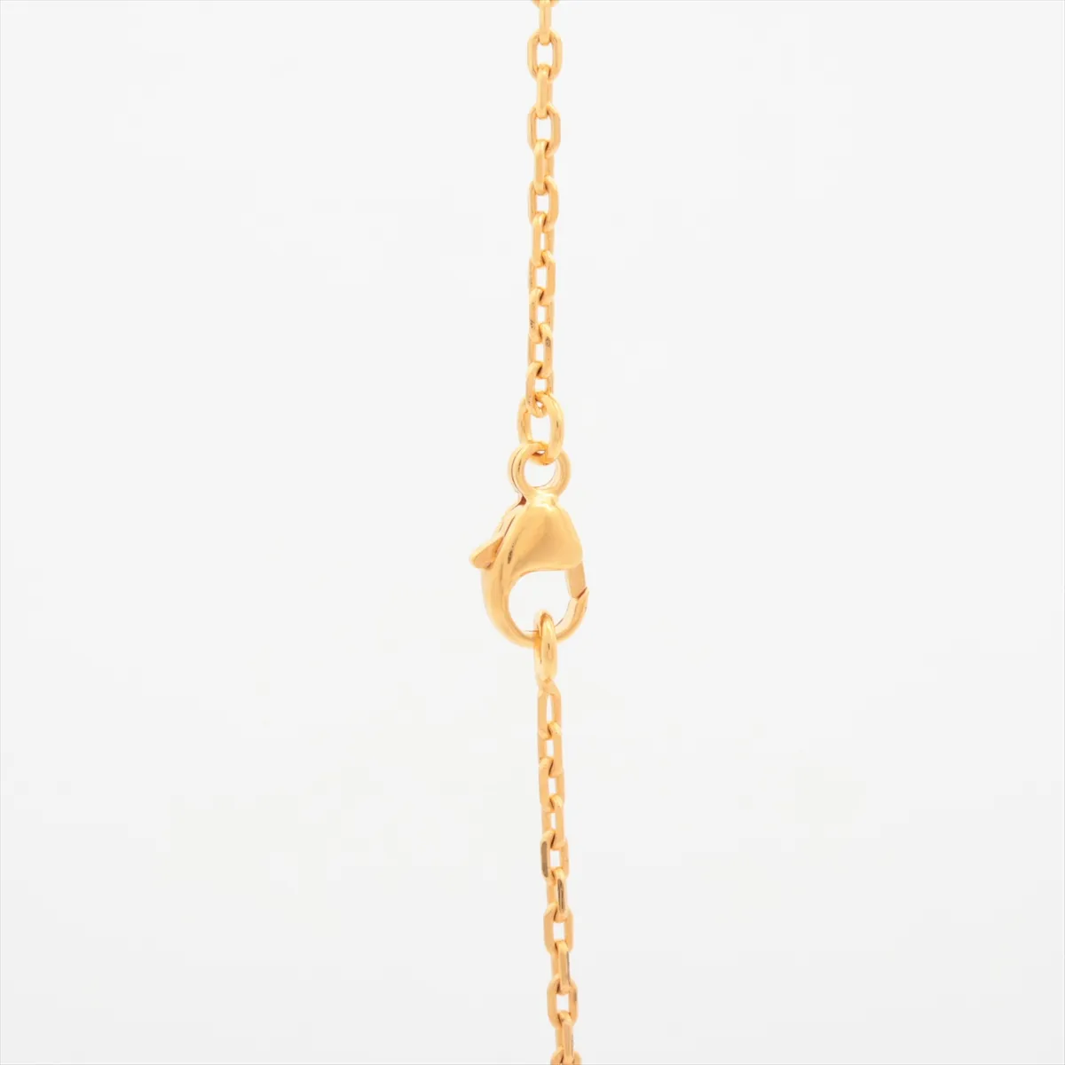 Chaine d'Ancre Au Maillon RG1220 Necklace, GP x Leather, Gold, — view 3