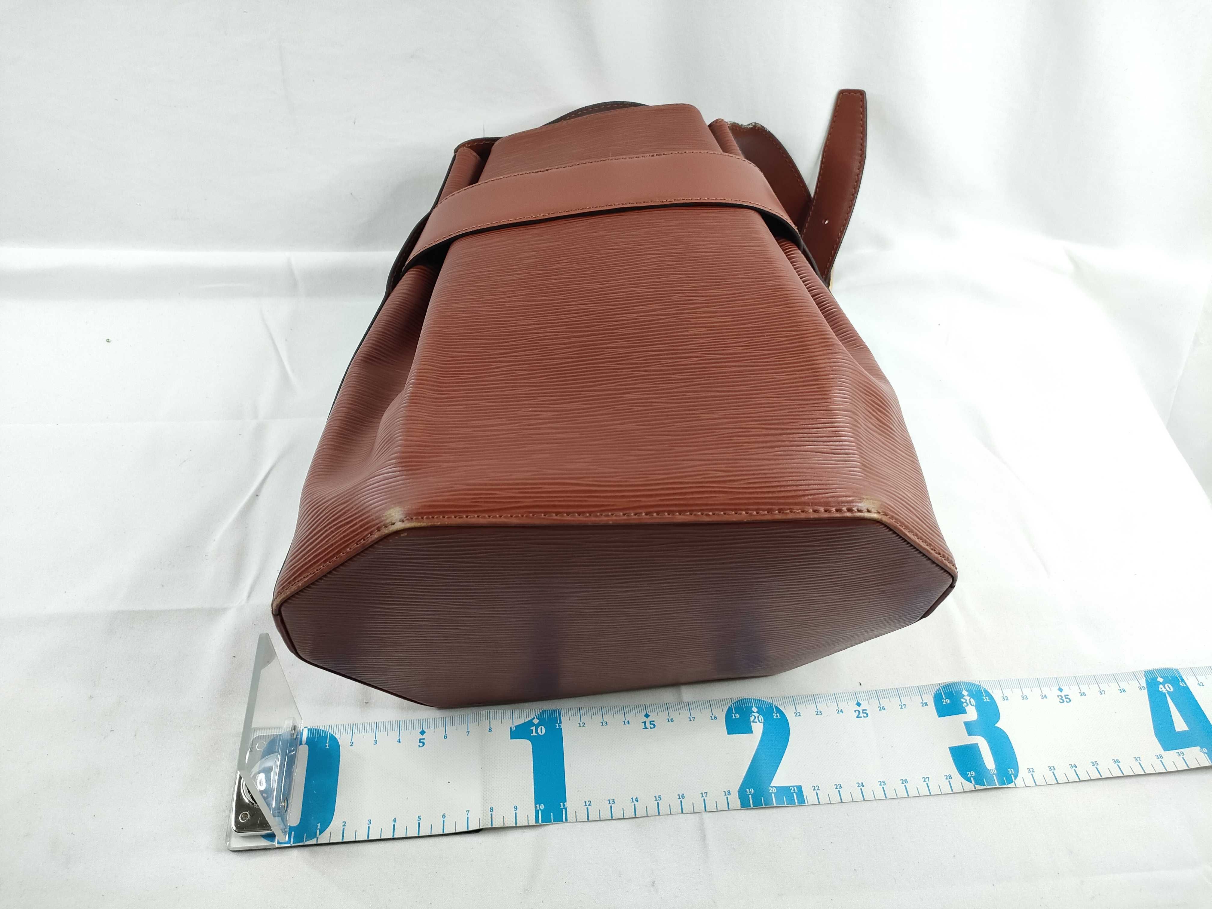 Epi Sac Depaule Brown Shoulder Bag with Pouch — view 2