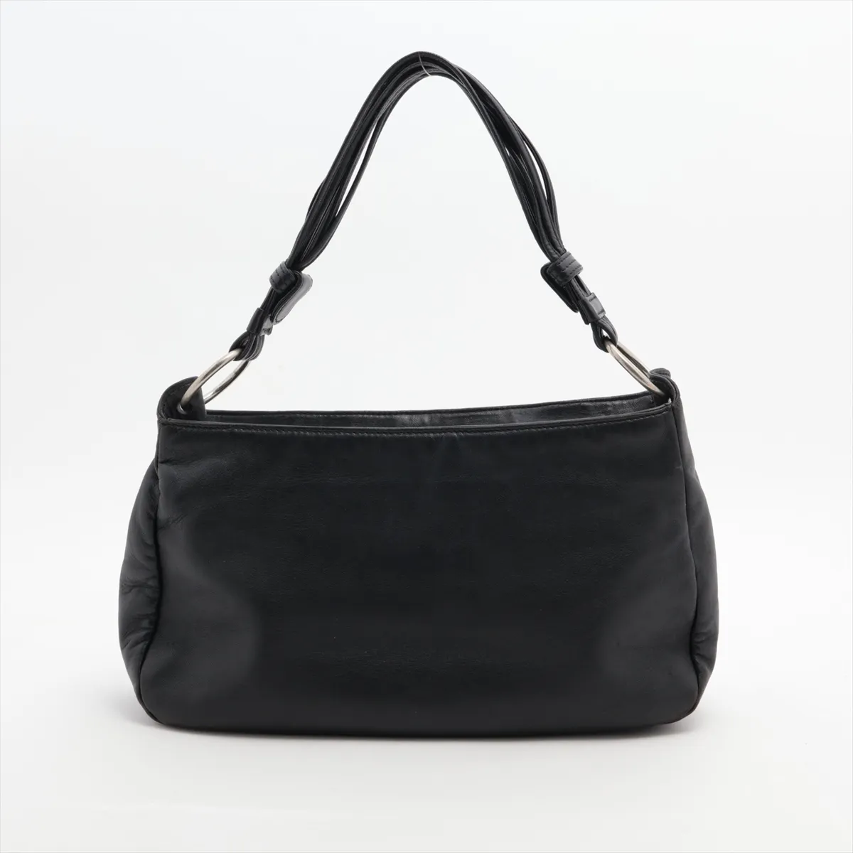 Anagram Leather Handbag Black — view 2