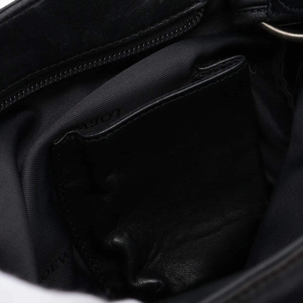 Anagram Leather Handbag Black — view 12