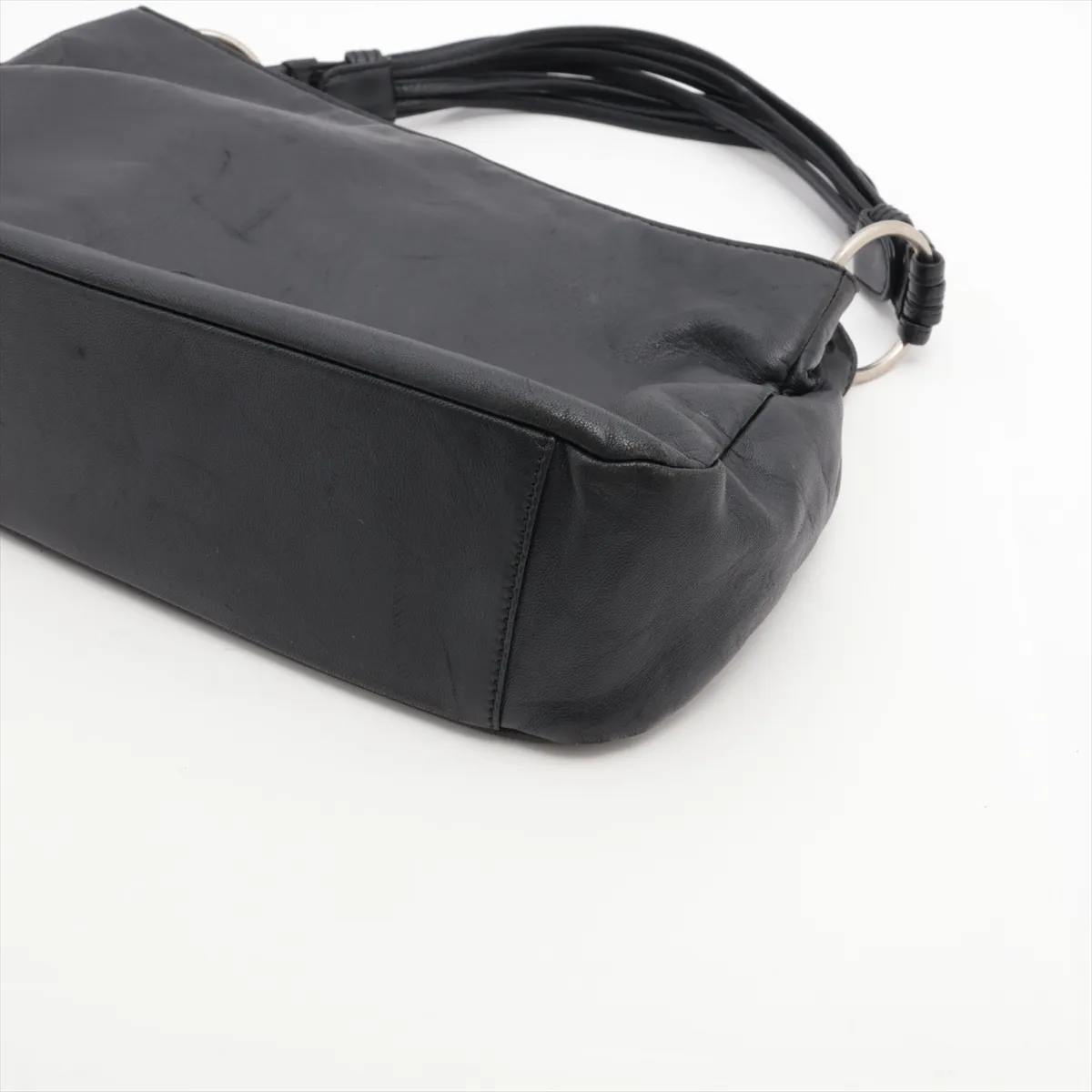 Anagram Leather Handbag Black — view 3