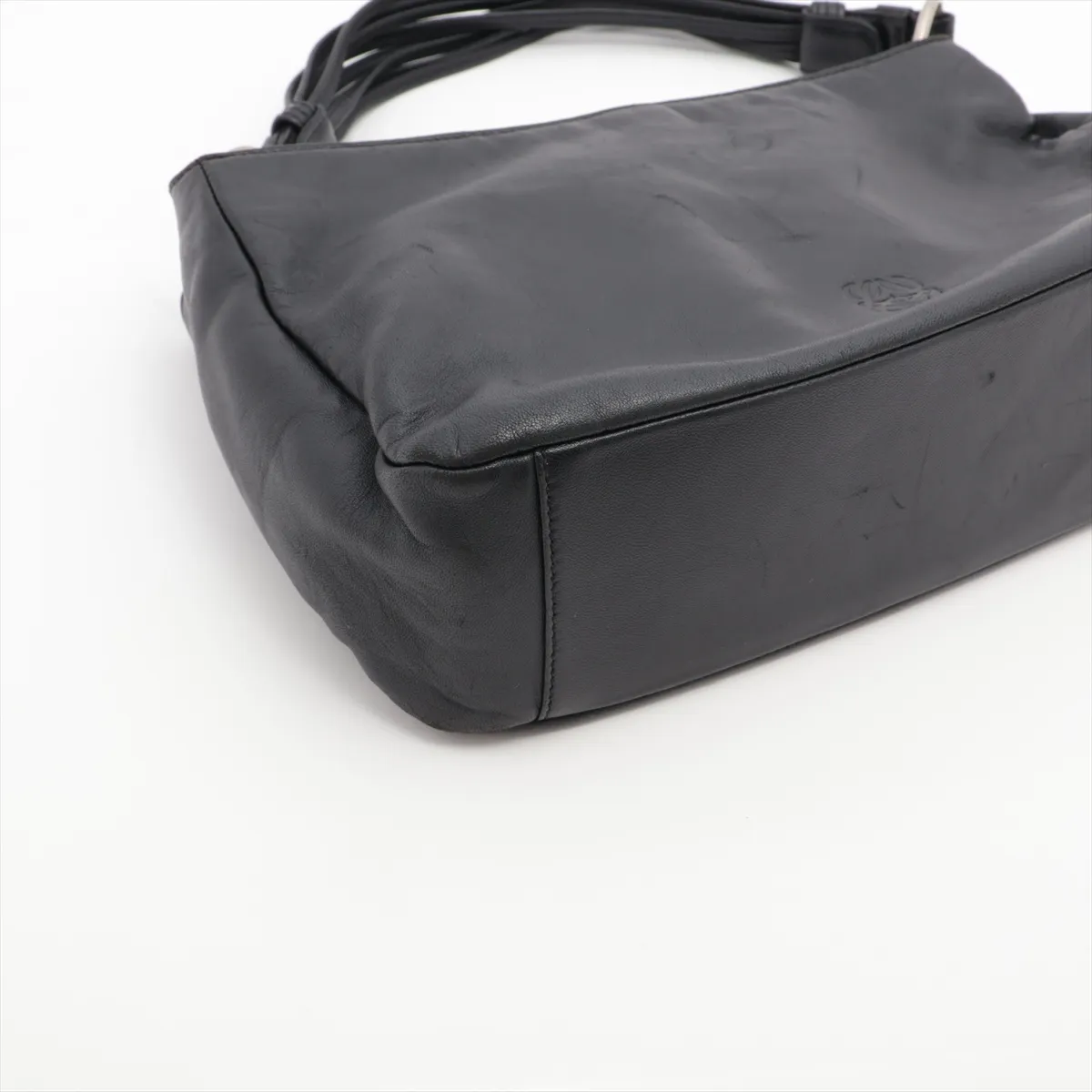 Anagram Leather Handbag Black — view 4