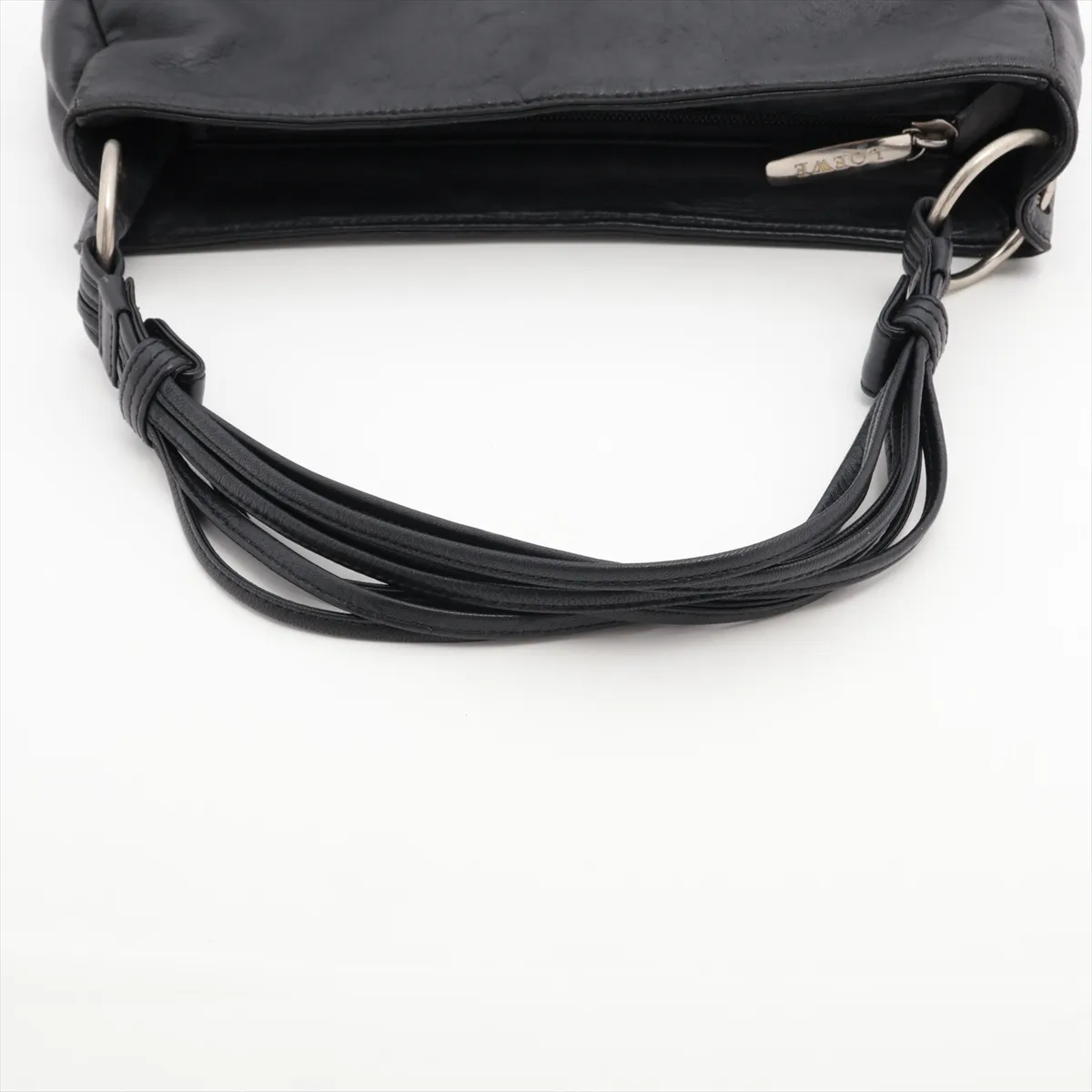 Anagram Leather Handbag Black — view 5