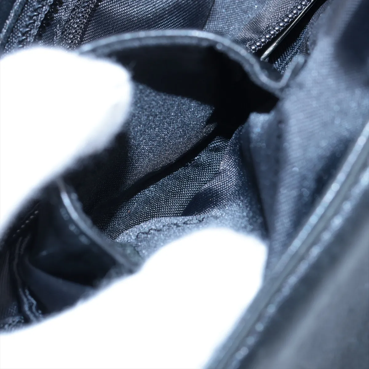 Anagram Leather Handbag Black — view 9