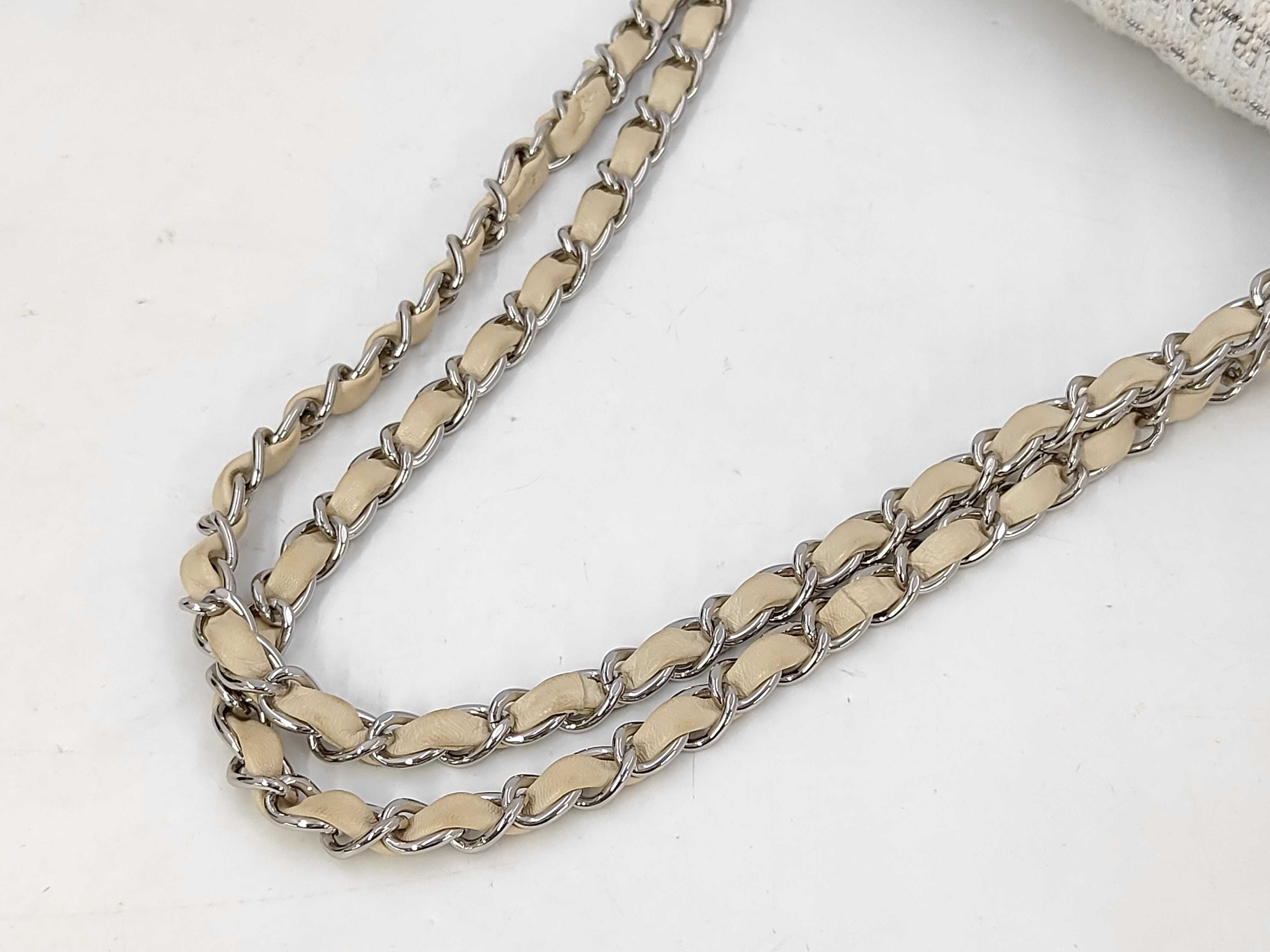 Tweed Double Flap Chain Shoulder Bag — view 5