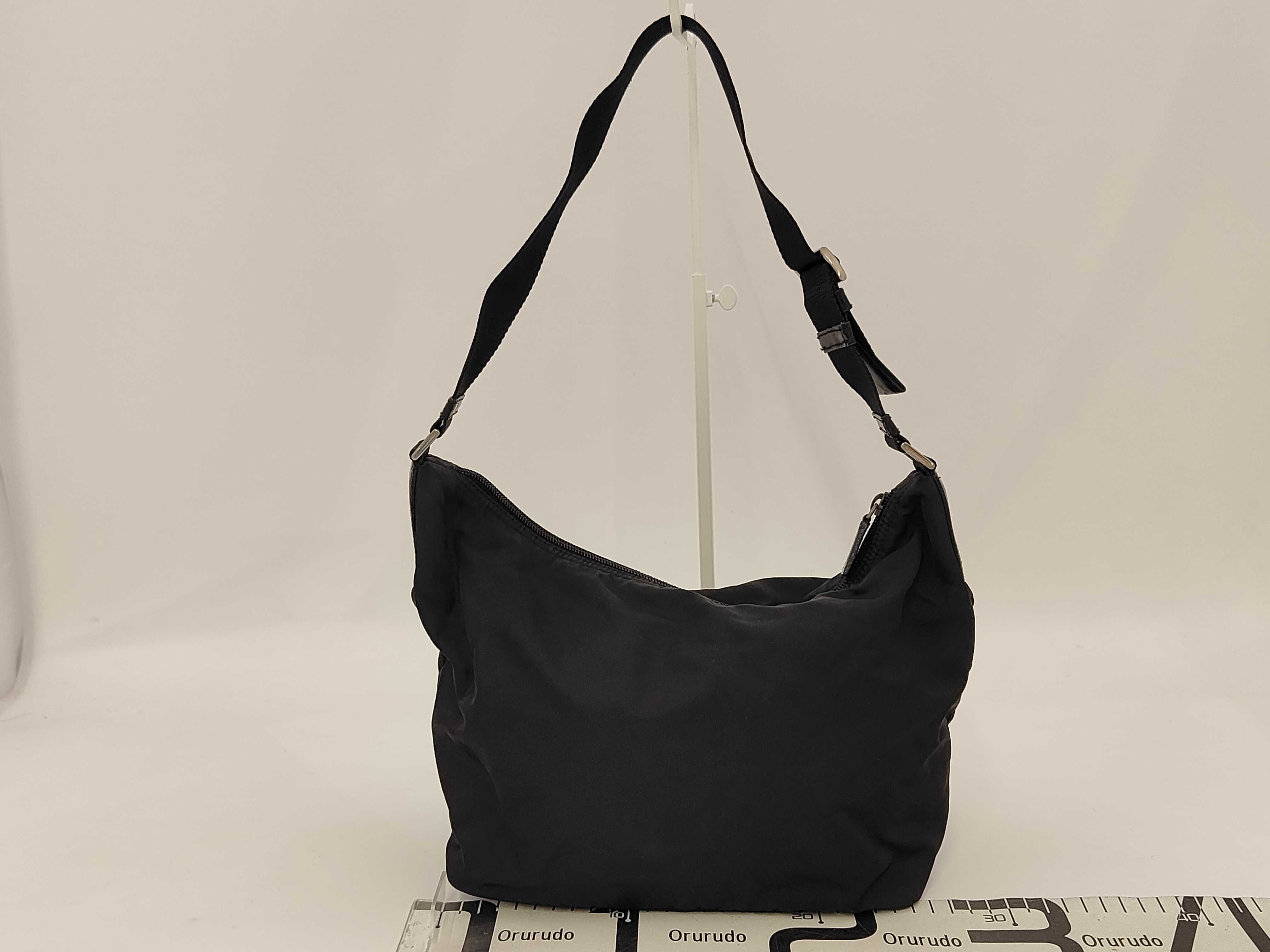 Nylon Tessuto Shoulder Bag, Black — view 2
