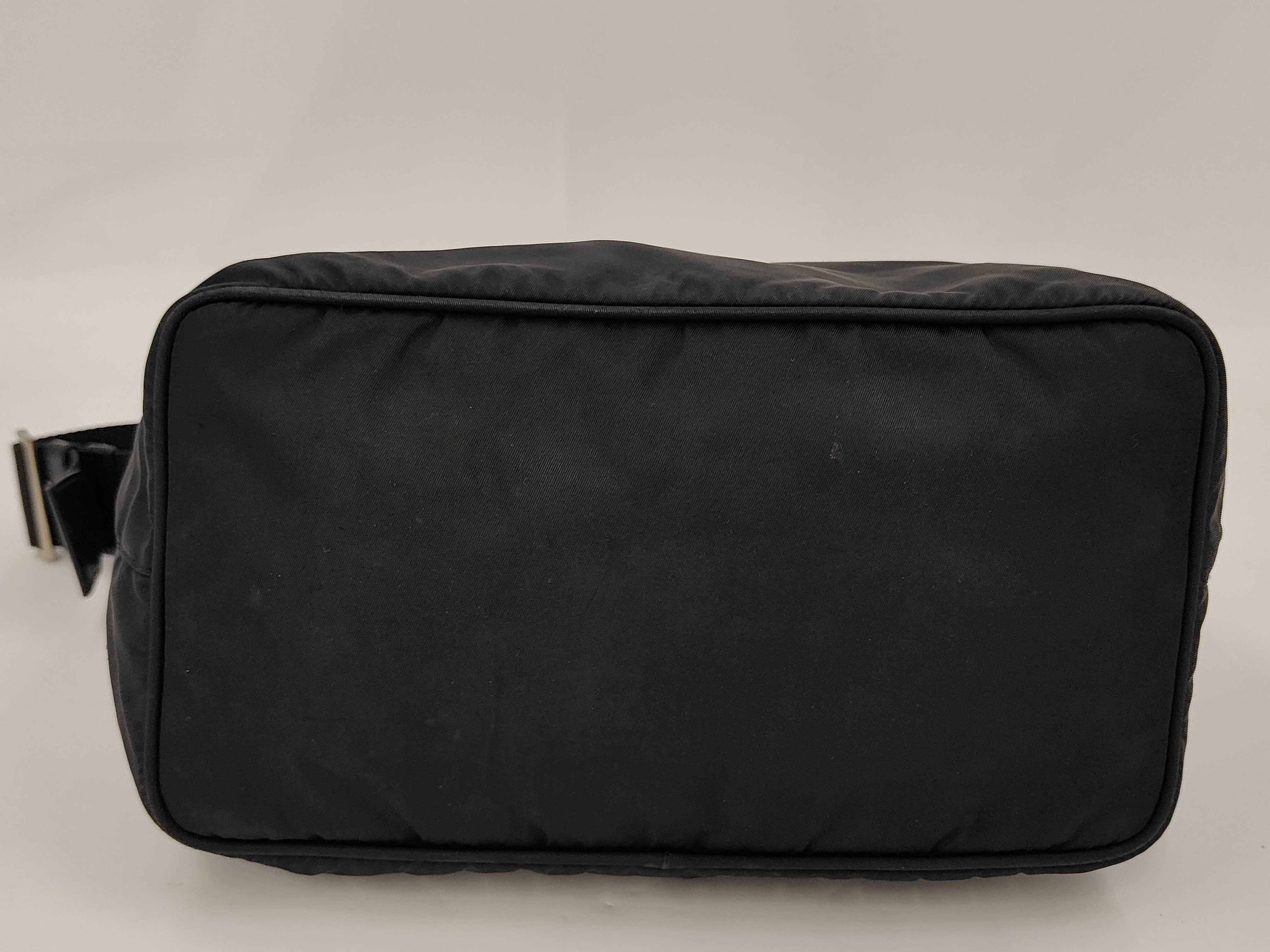 Nylon Tessuto Shoulder Bag, Black — view 4