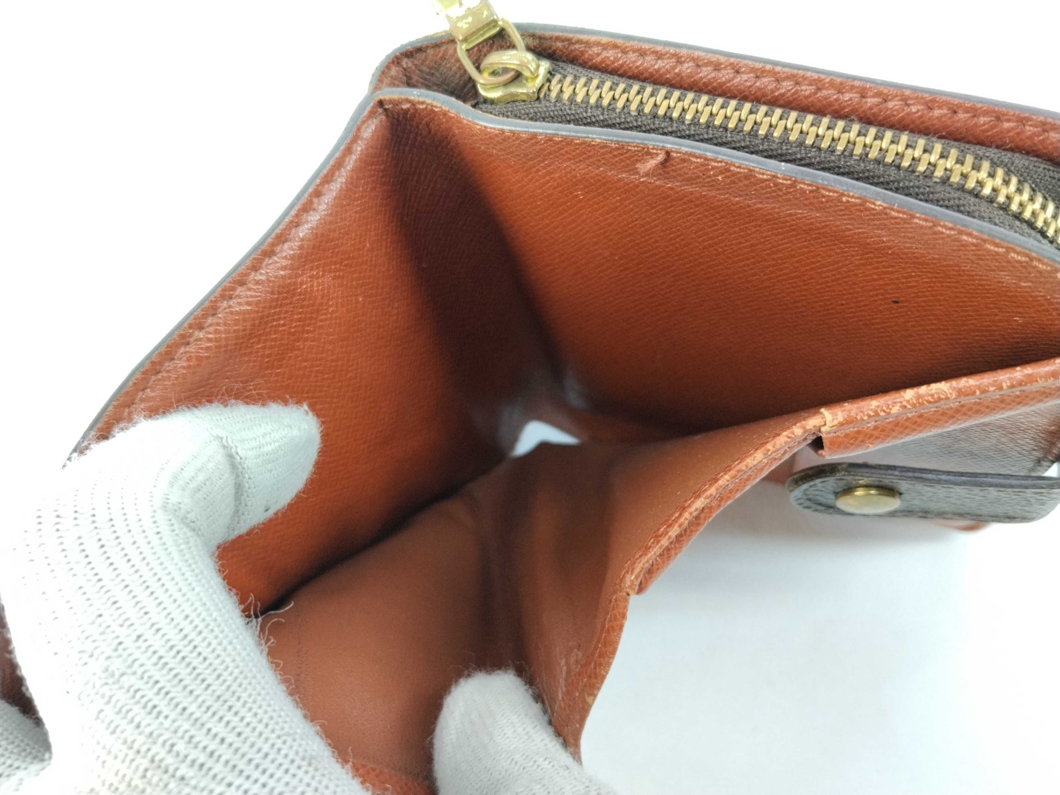 Monogram LV Compact Zip Wallet Brown — view 13