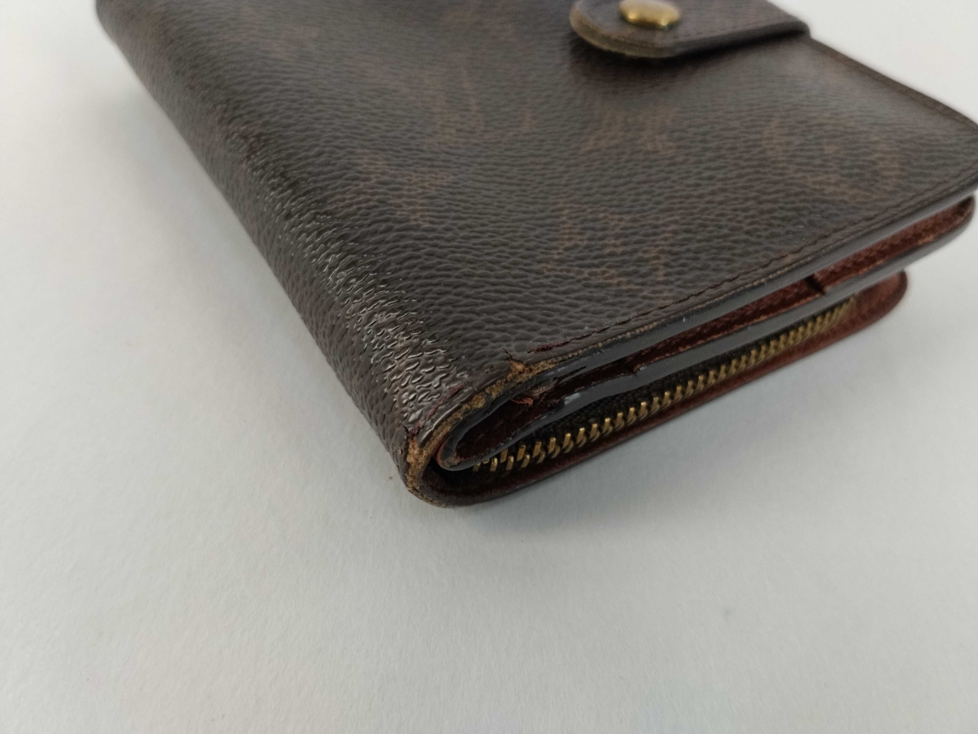 Monogram LV Compact Zip Wallet Brown — view 3