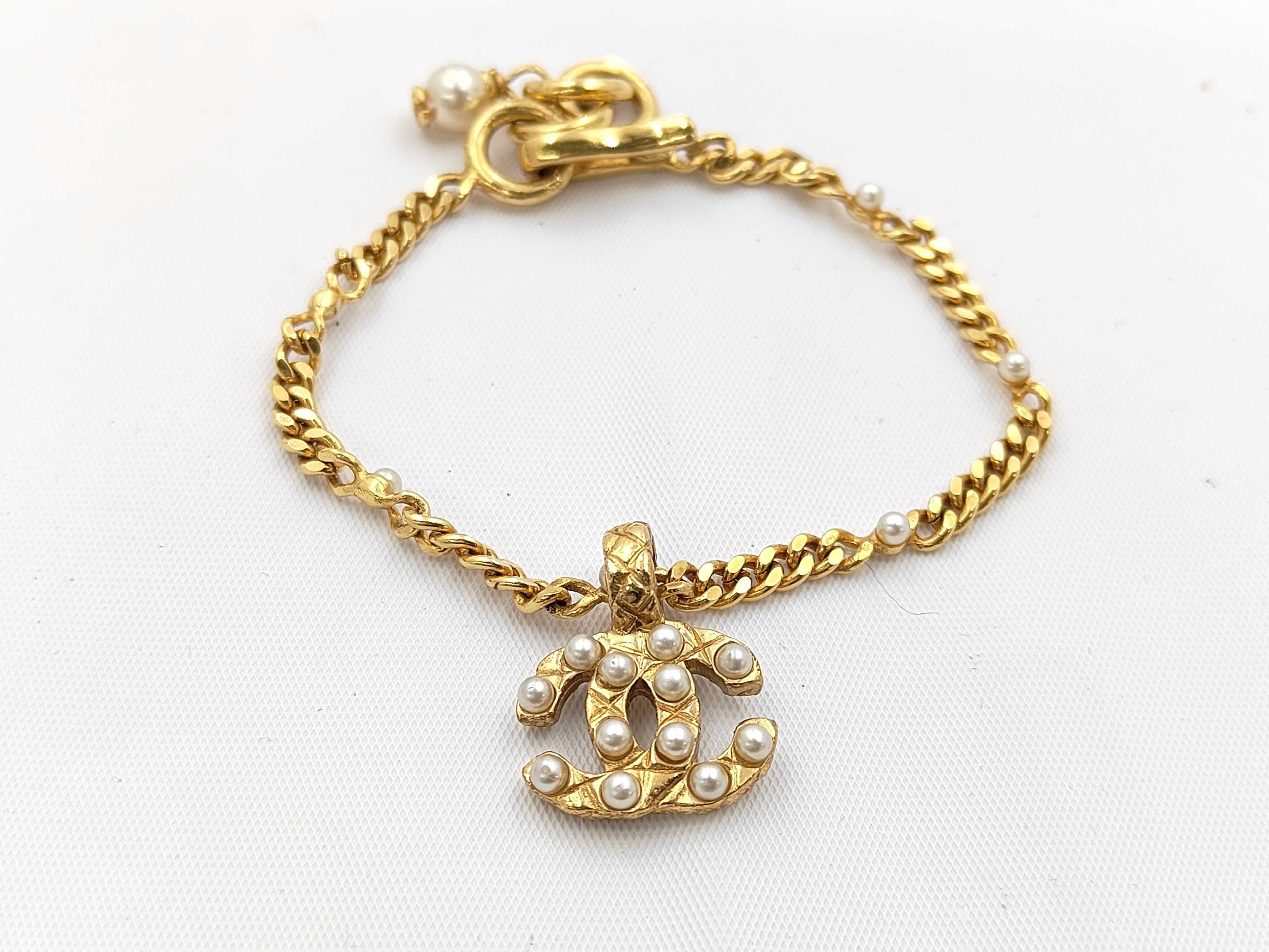 Gold and Pearl Bracelet (with box)