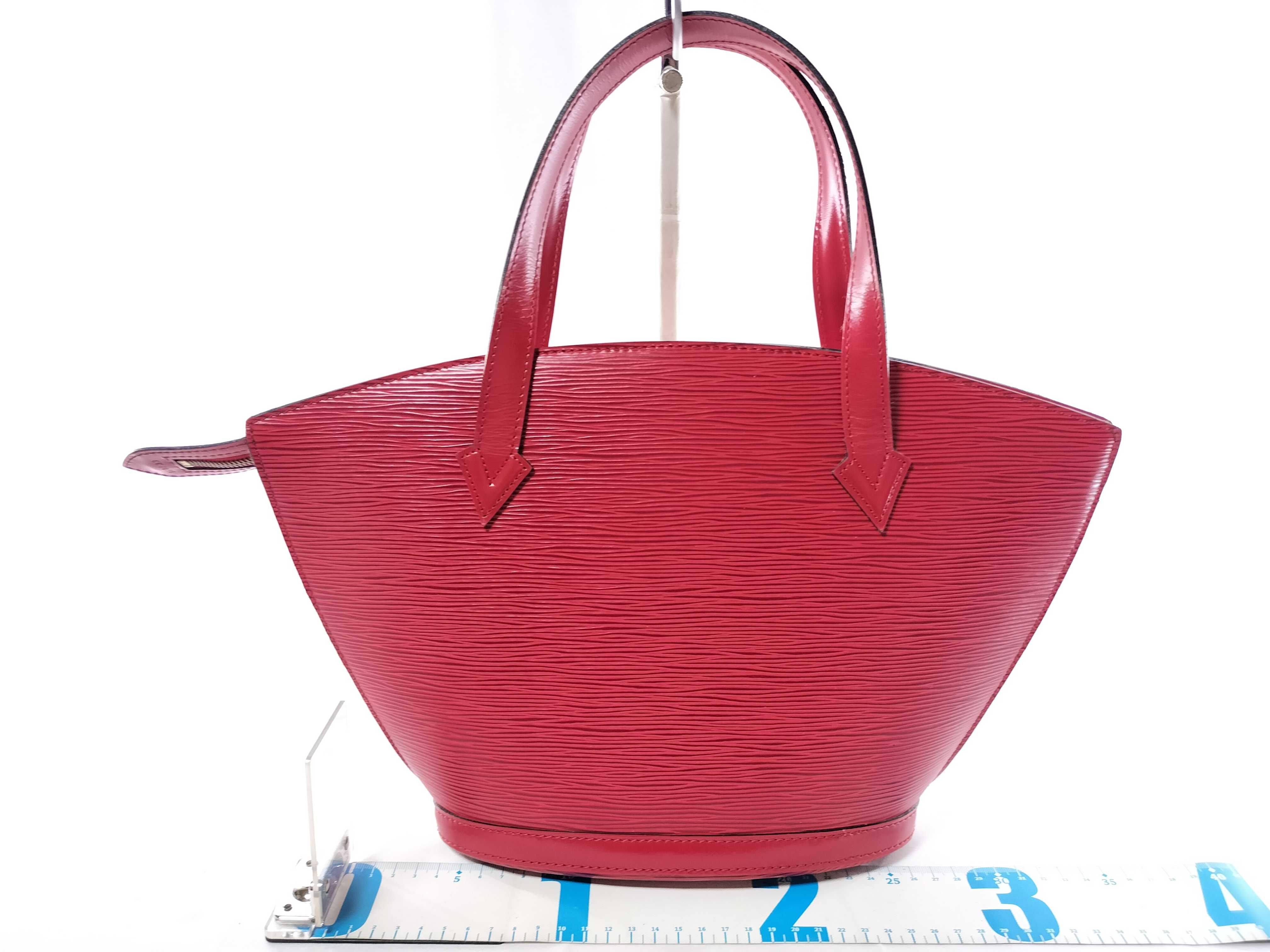 Epi Saint Jacques PM Red Tote Bag — view 2
