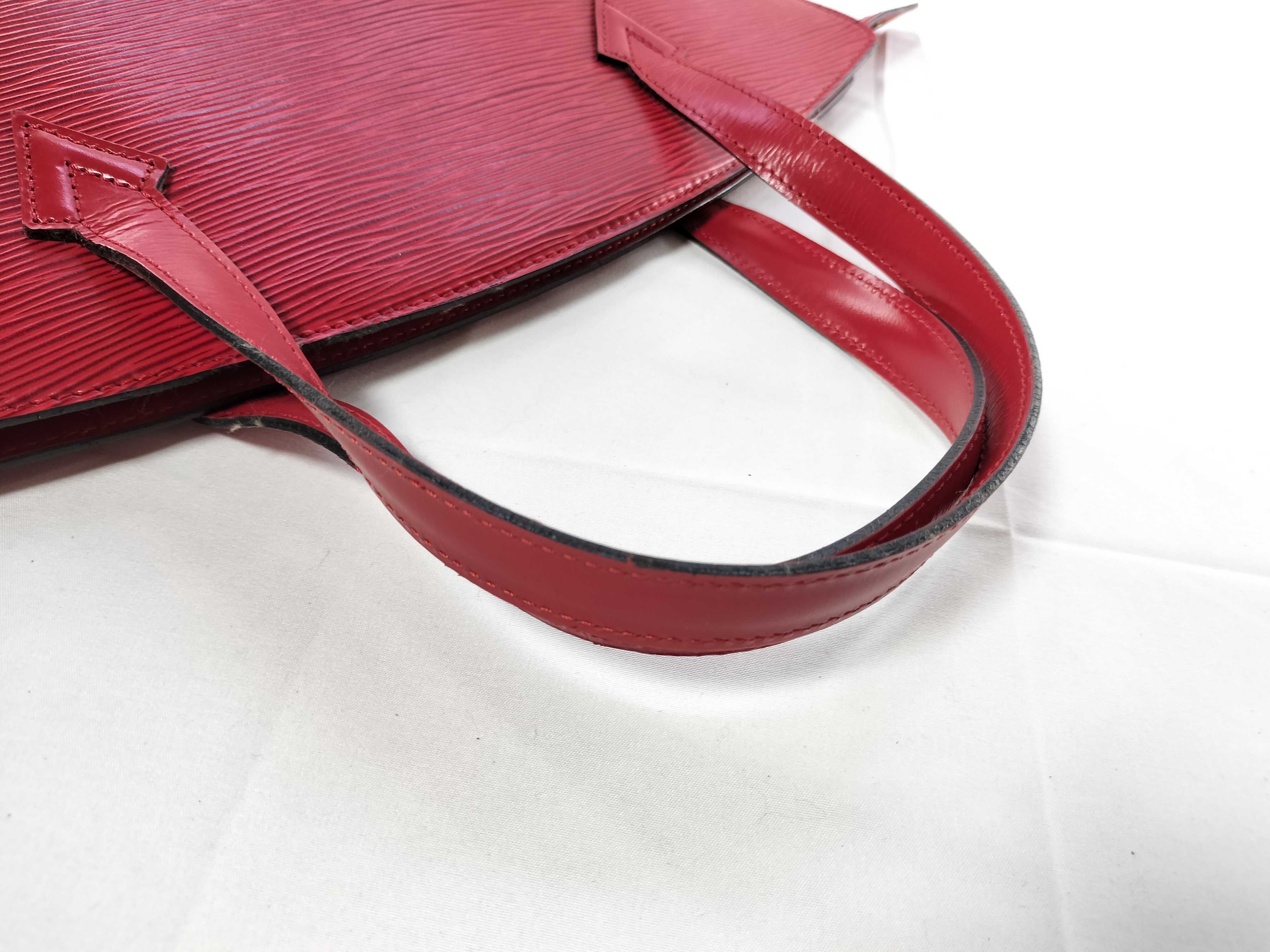 Epi Saint Jacques PM Red Tote Bag — view 3