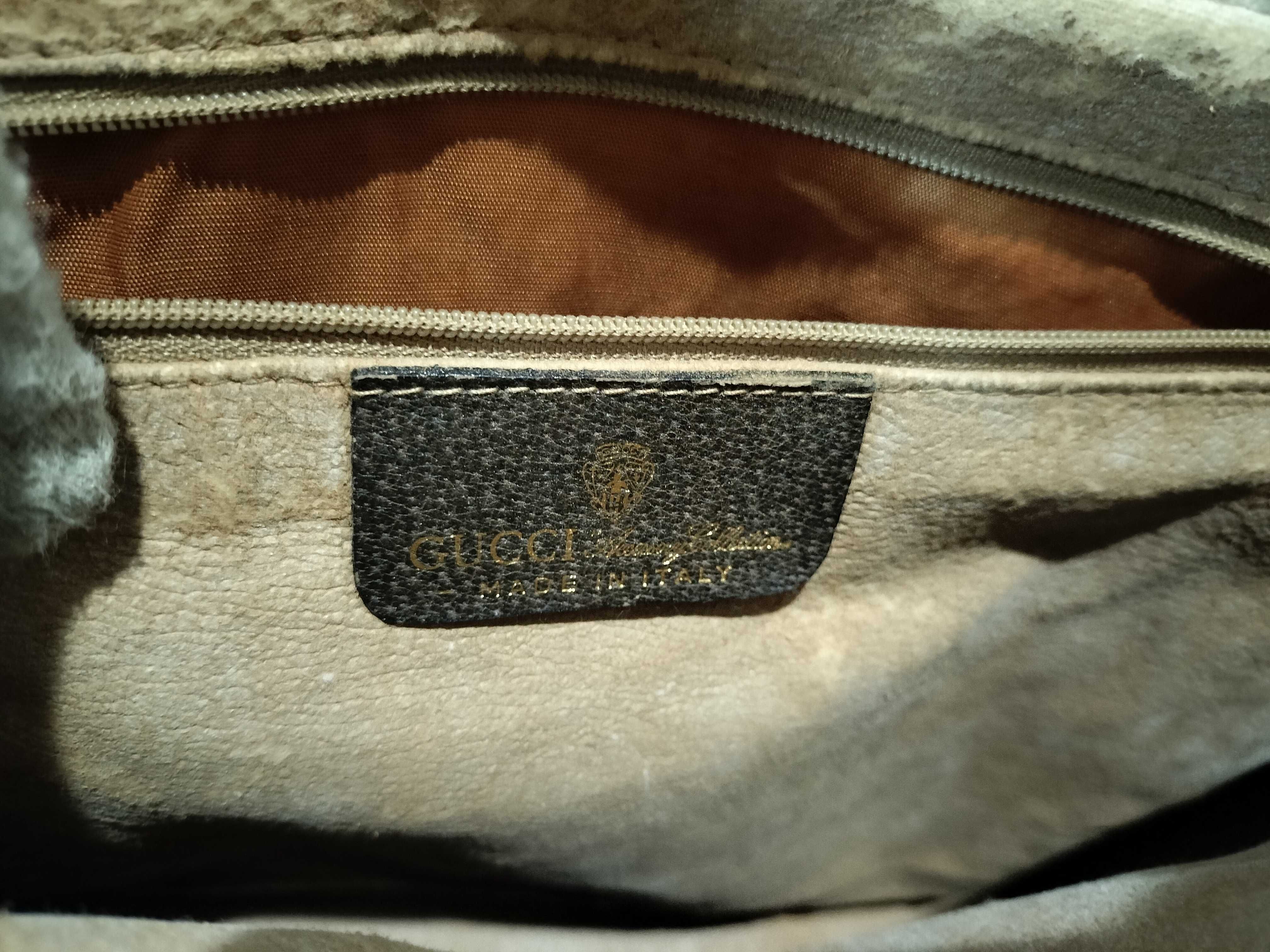 Old Sherry Line GG Pattern PVC x Leather Handbag — view 12