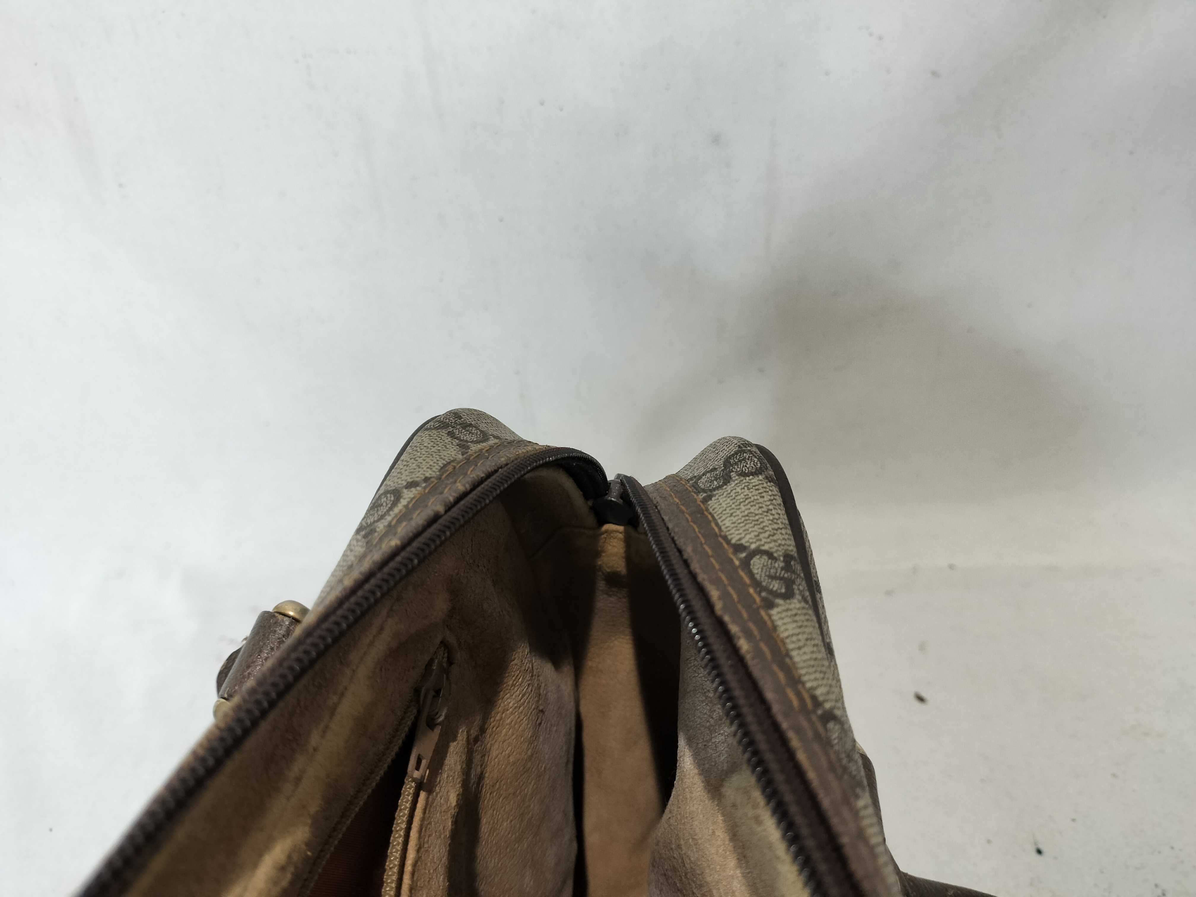 Old Sherry Line GG Pattern PVC x Leather Handbag — view 13
