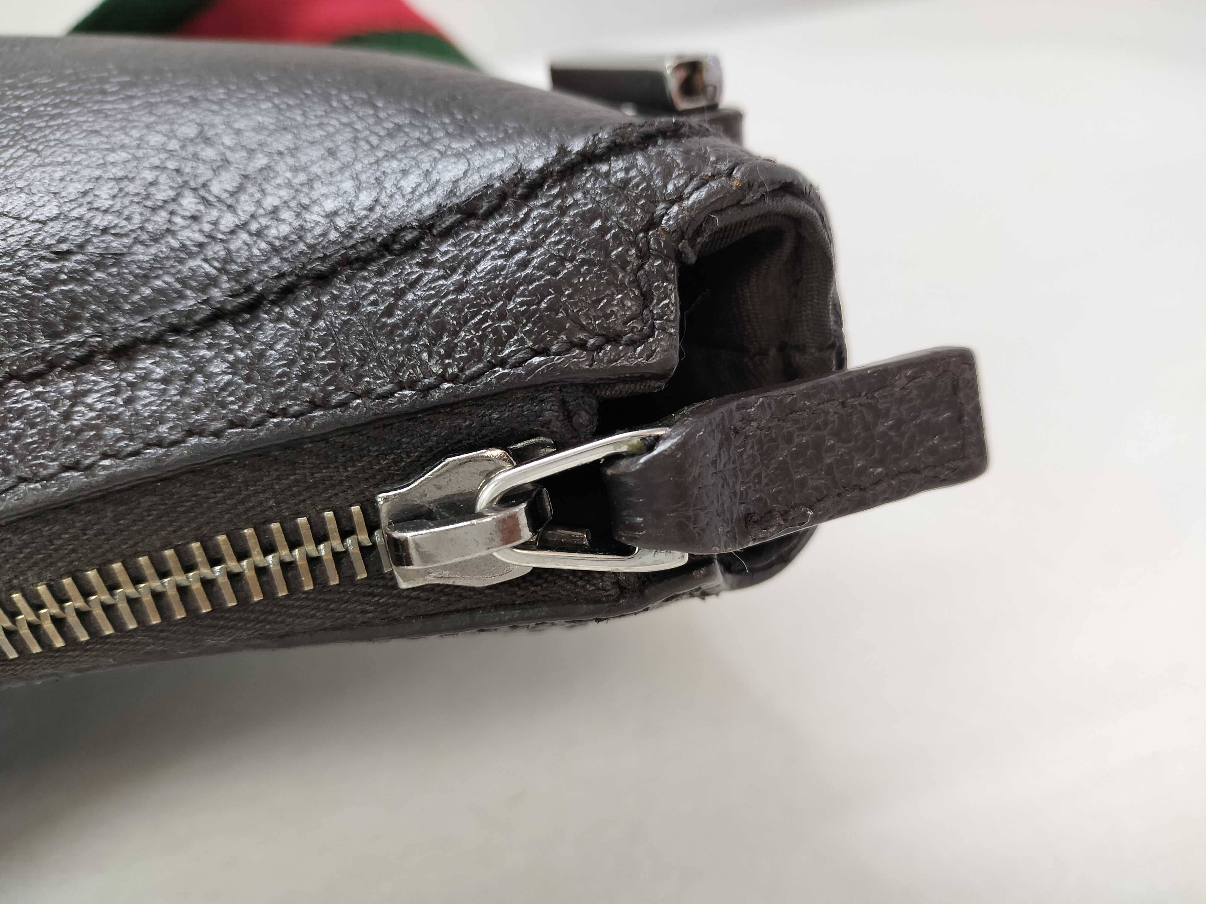 Sherry Line Leather Messenger Bag Shoulder Bag (Serial Number) — view 14