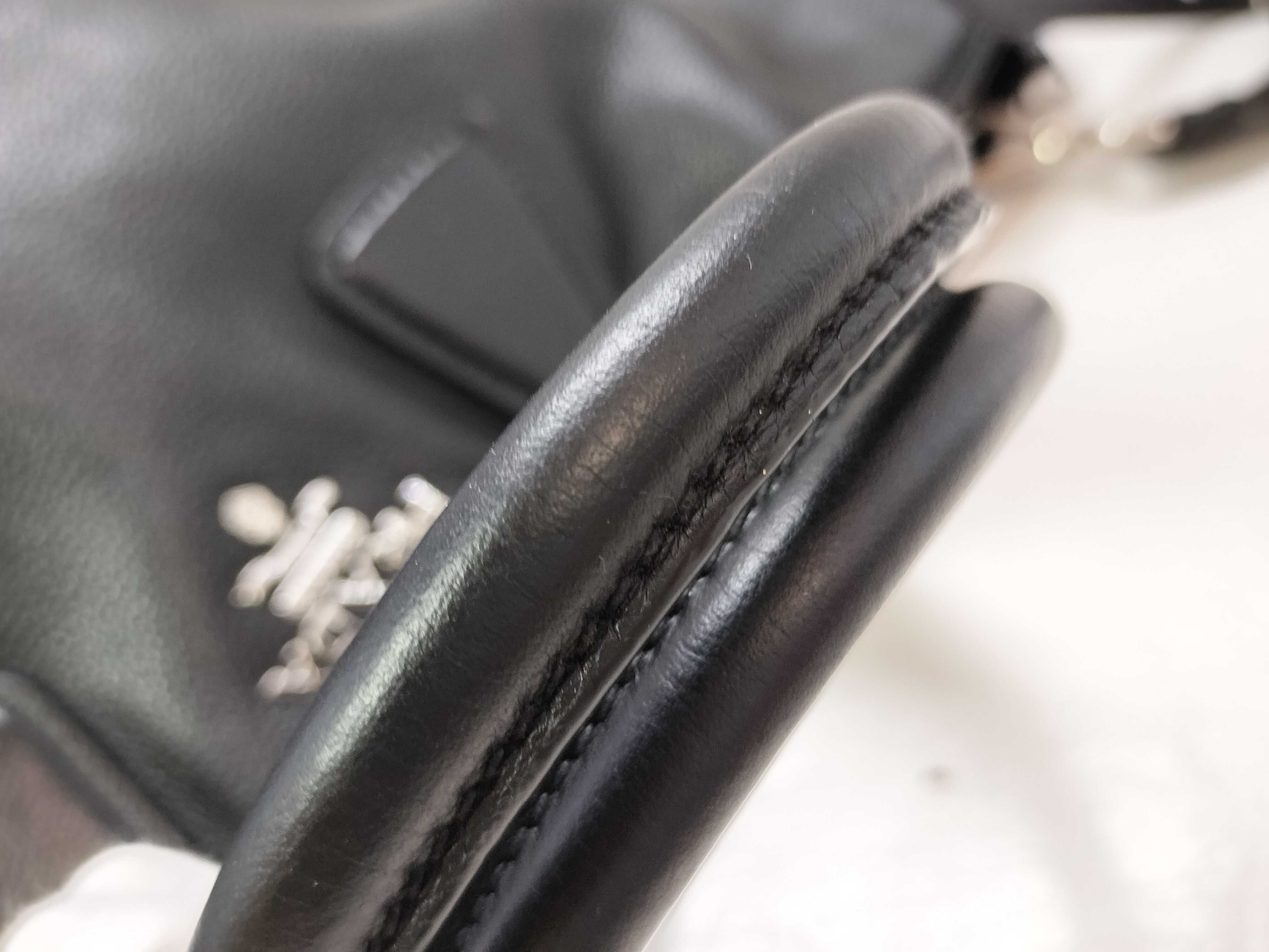 FR-2 WAY LEATHER BLACK TOTE Bag — view 4