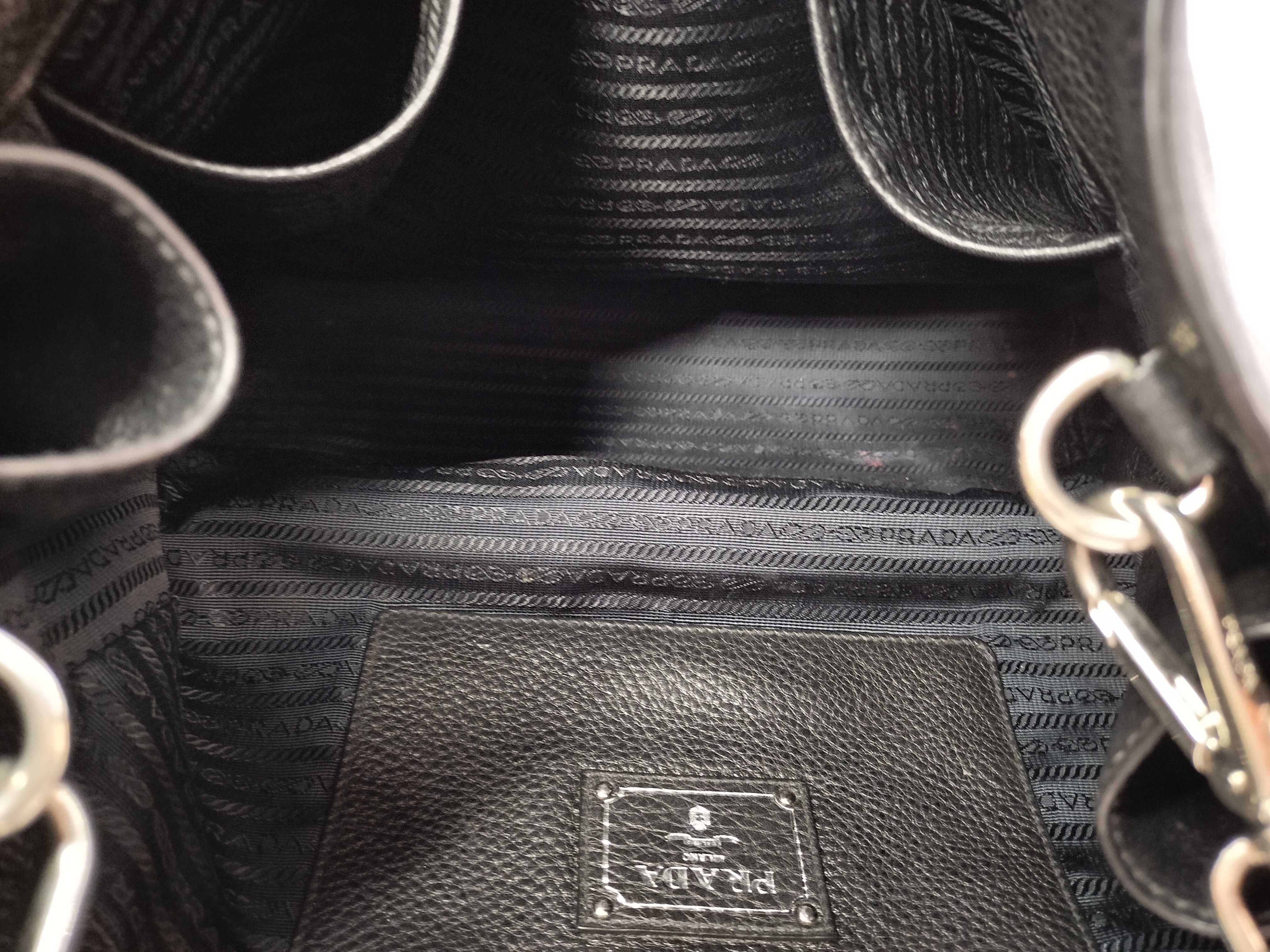 FR-2 WAY LEATHER BLACK TOTE Bag — view 7
