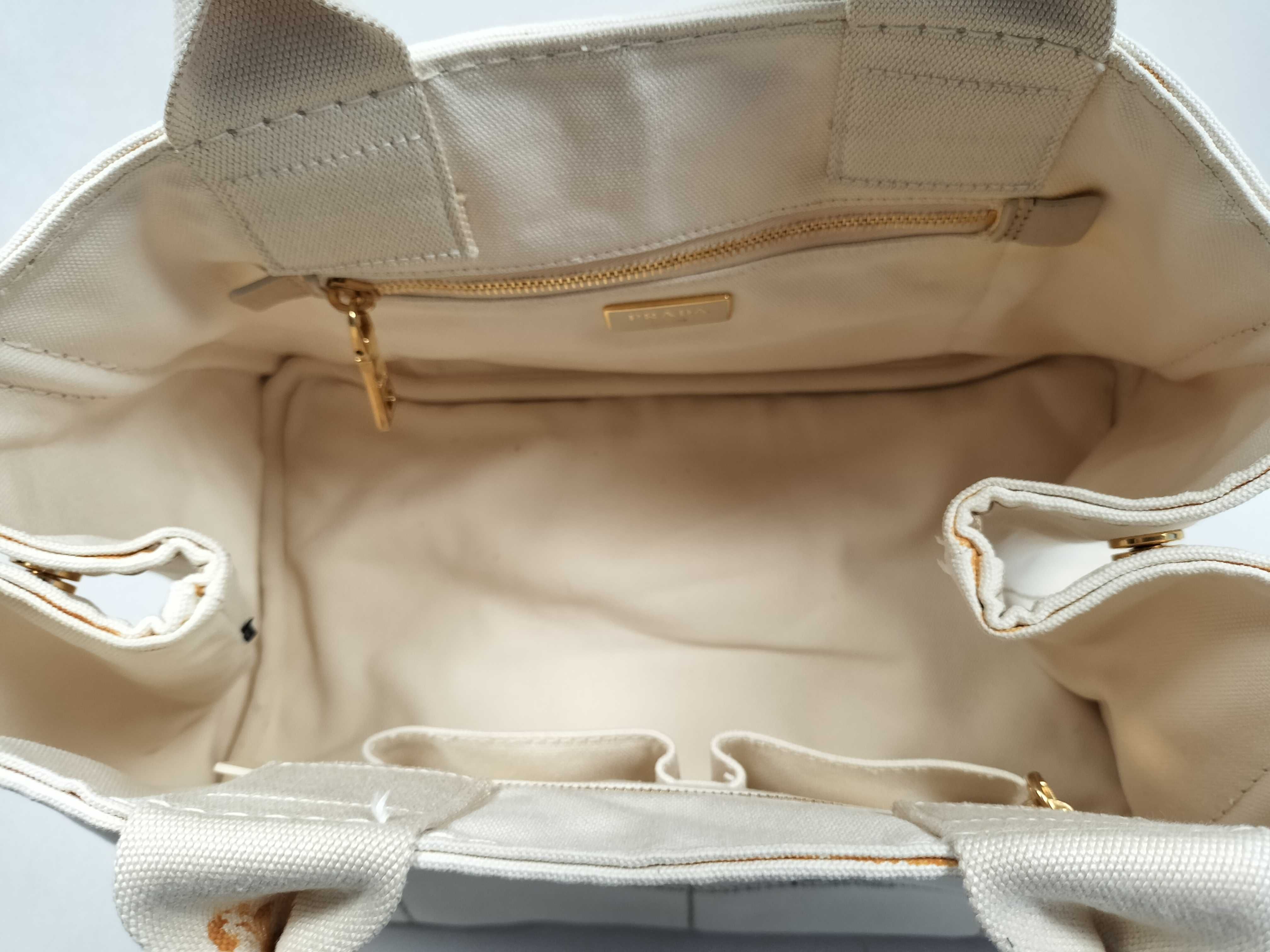 Canapa Tote Bag, Medium Size, White Tote Bag — view 9