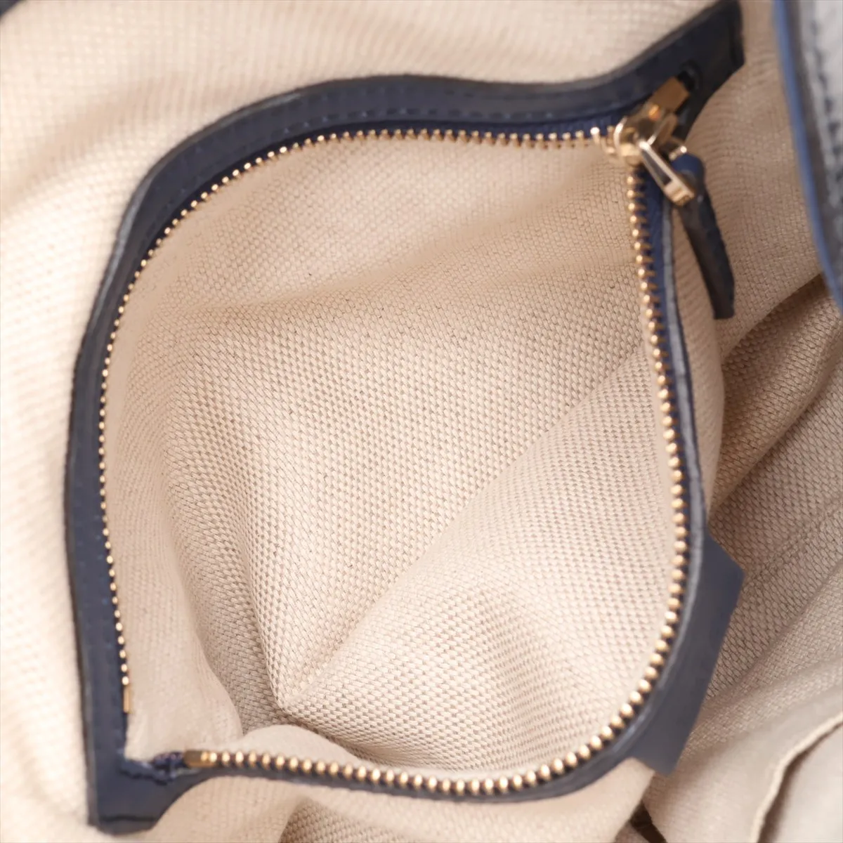 336751 Patent Leather Handbag, Navy — view 8